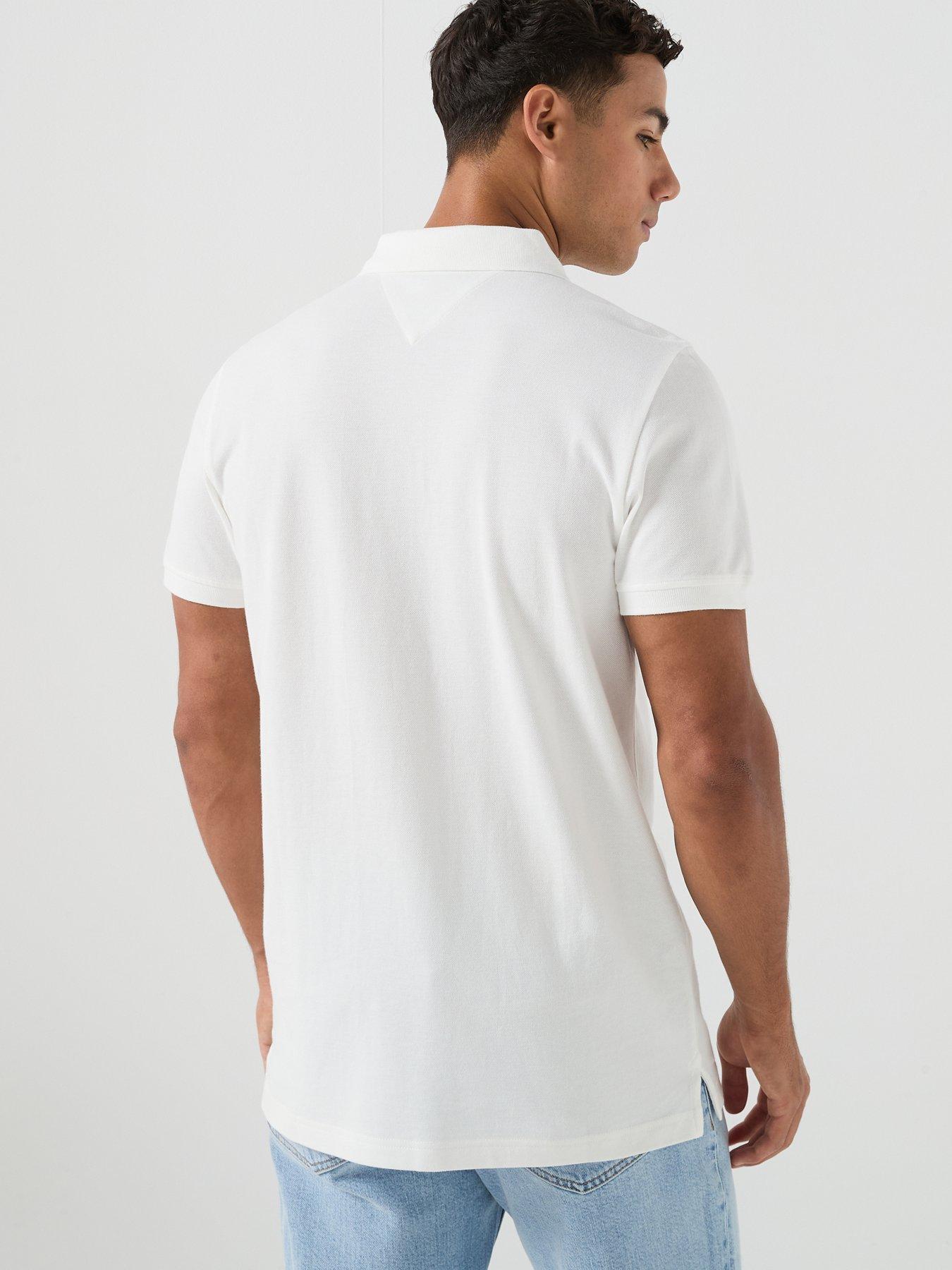 tommy-jeans-slim-placket-polo-shirt-whitestillFront