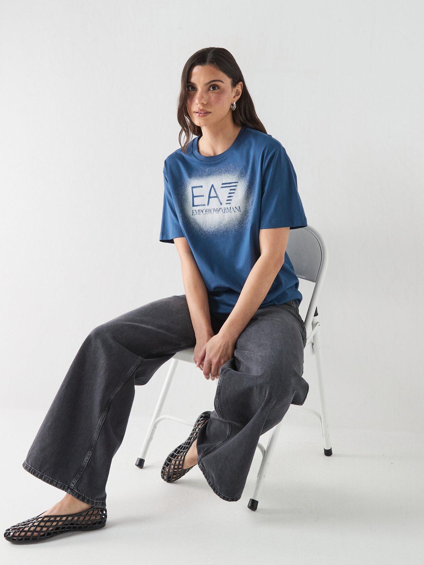 Image 6 of 6 of EA7 Emporio Armani Train Visibility Short Sleeve T-Shirt - Blue