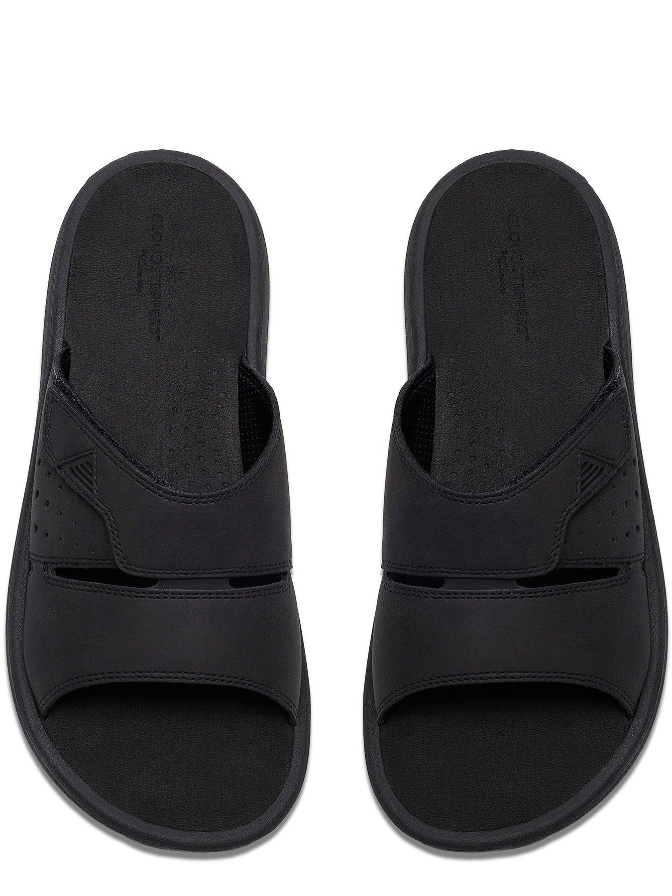 Image 4 of 6 of Clarks Brinkley Sliders - Black