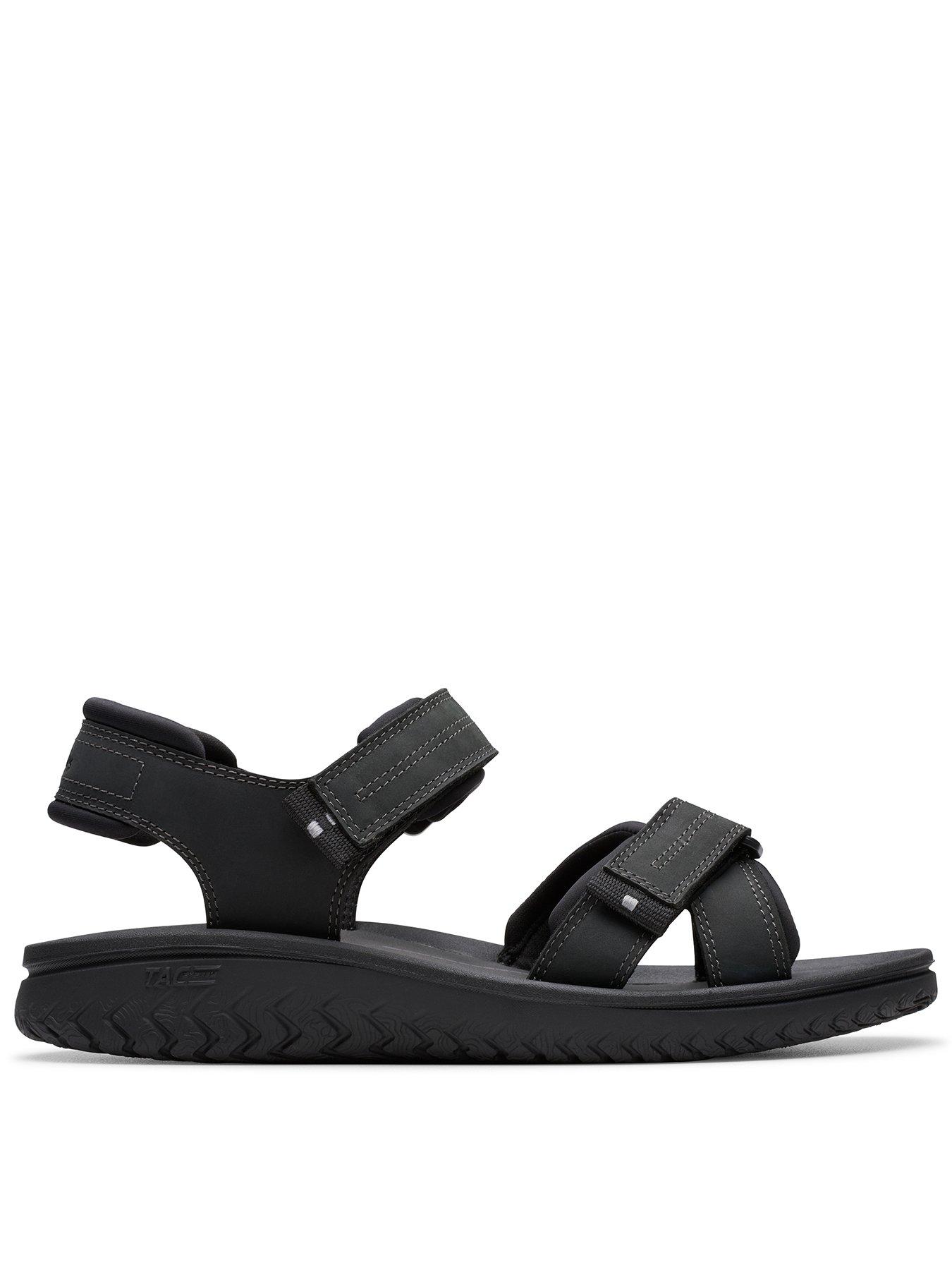 clarks-wesley-shore-sandals-black