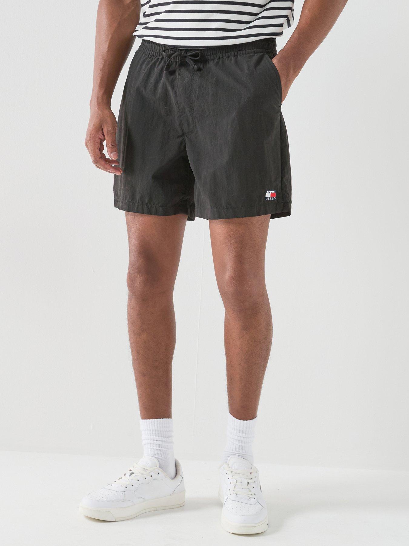 tommy-jeans-nylon-club-shorts-blackfront