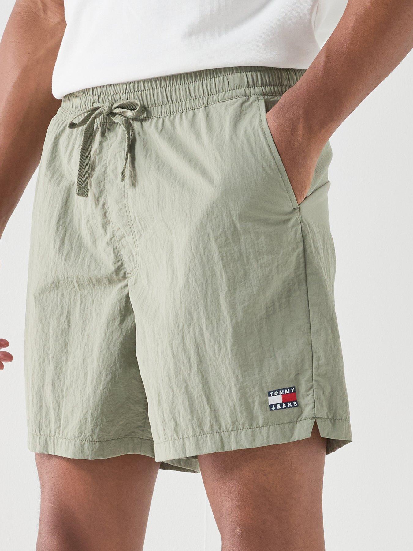 tommy-jeans-nylon-club-shorts-utility-sageoutfit