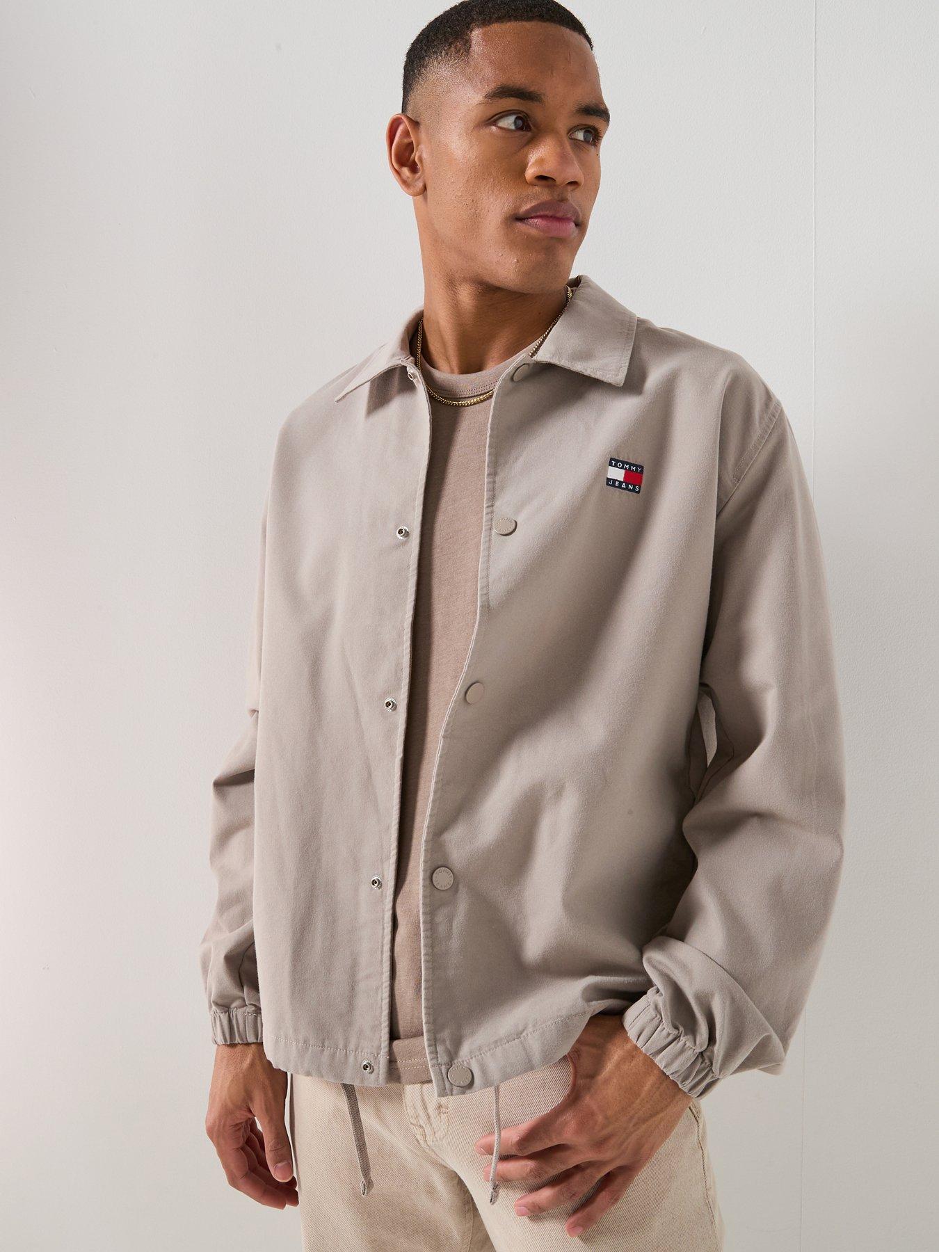Tommy Jeans Sport Overshirt Jacket - Limestone Dust