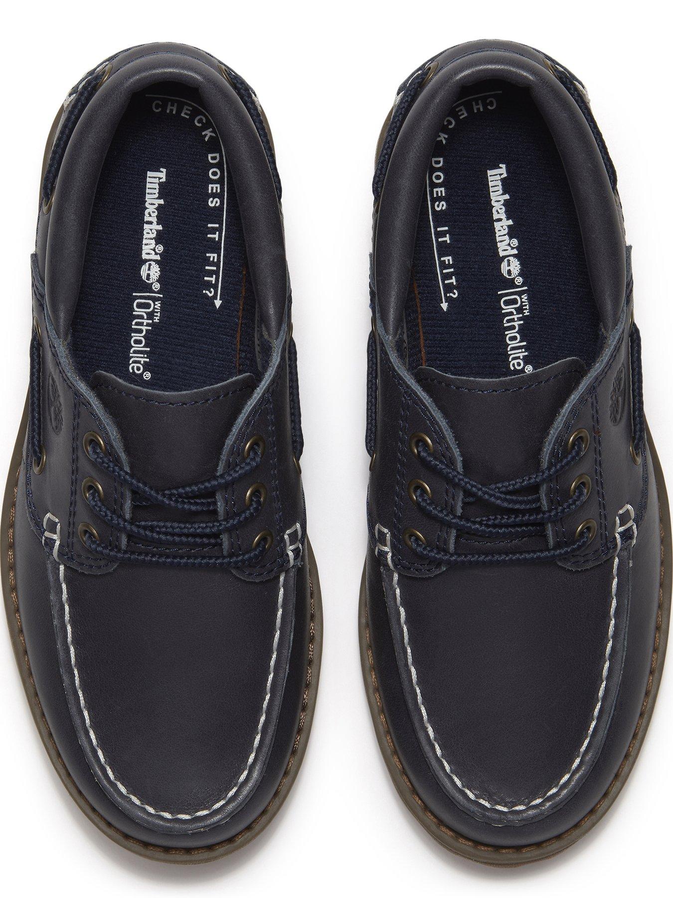 Image 4 of 6 of Timberland Junior Boat Shoe - Navy