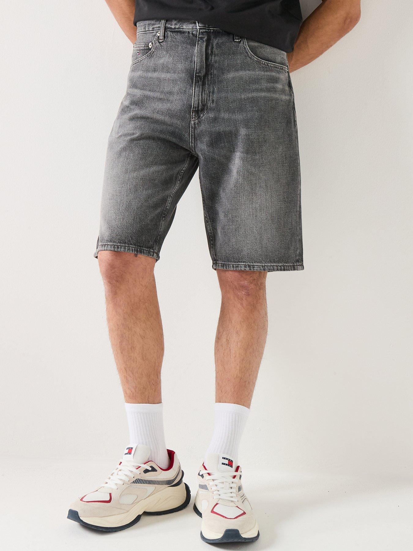 Image 1 of 5 of Tommy Jeans Otis Straight Denim Shorts - Black