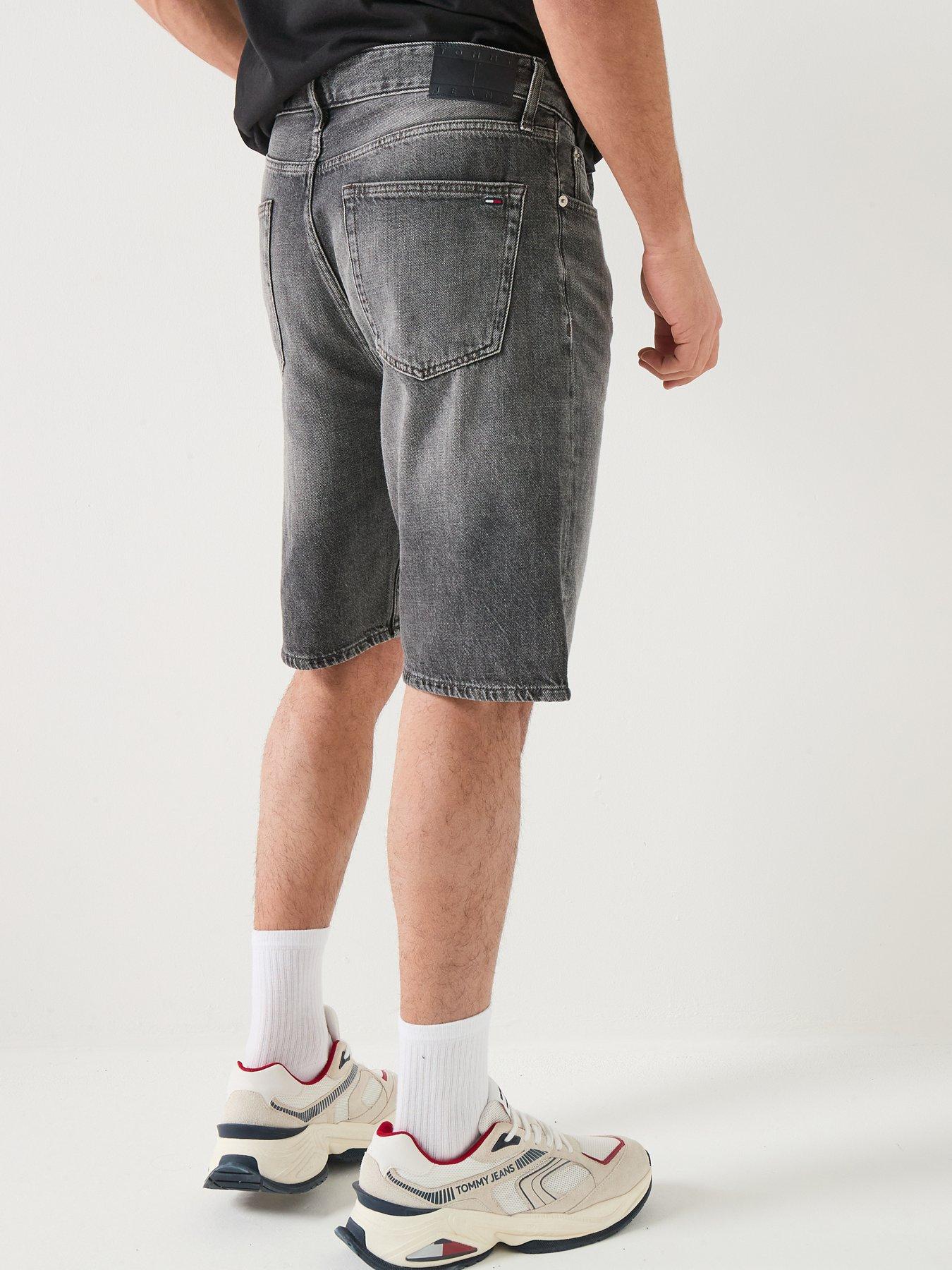 Image 2 of 5 of Tommy Jeans Otis Straight Denim Shorts - Black