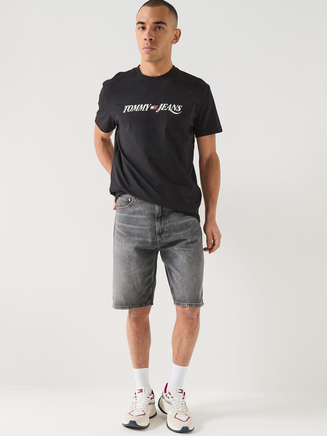 Image 3 of 5 of Tommy Jeans Otis Straight Denim Shorts - Black