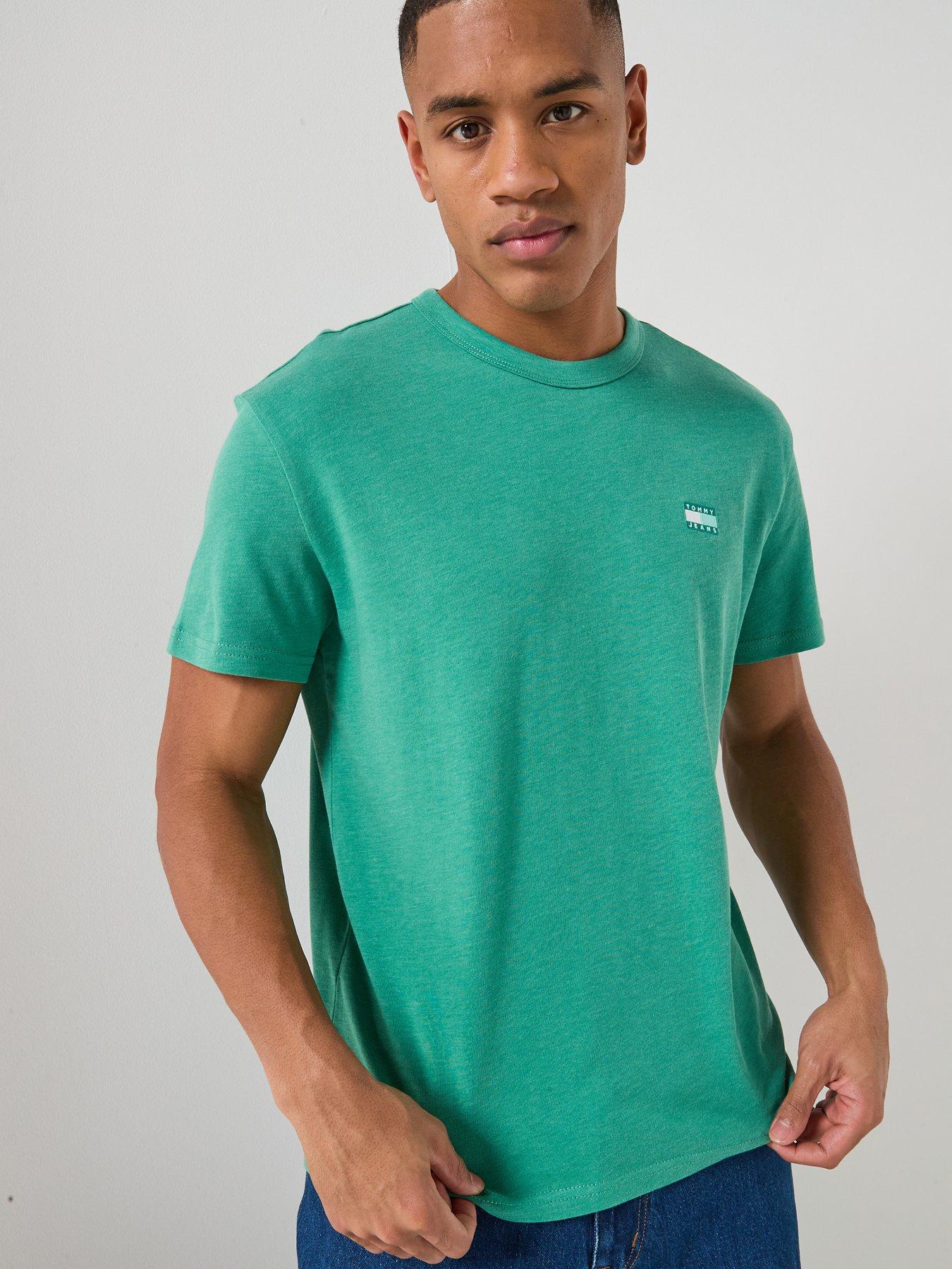 tommy-jeans-regular-fit-badge-t-shirt-greenfront