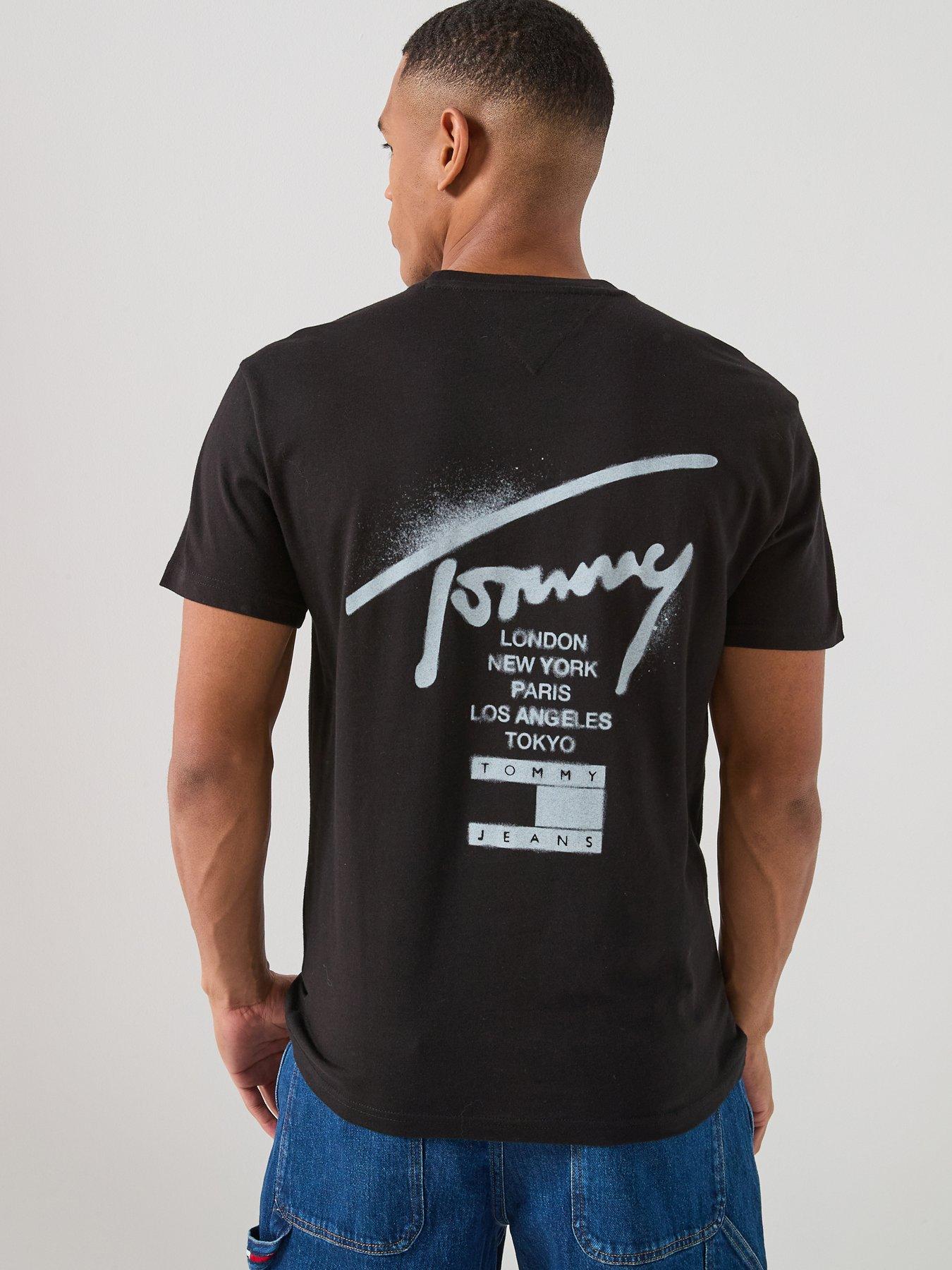 Tommy Jeans Tommy Jeans Back Graphic City Signature T-shirt -black