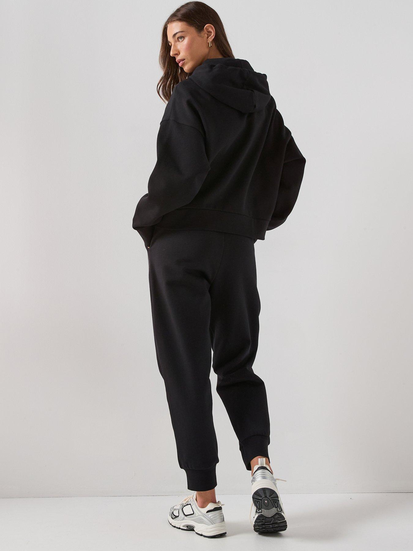Image 2 of 6 of EA7 Emporio Armani Cotton Blend Two Piece Visibility Tracksuit - Black