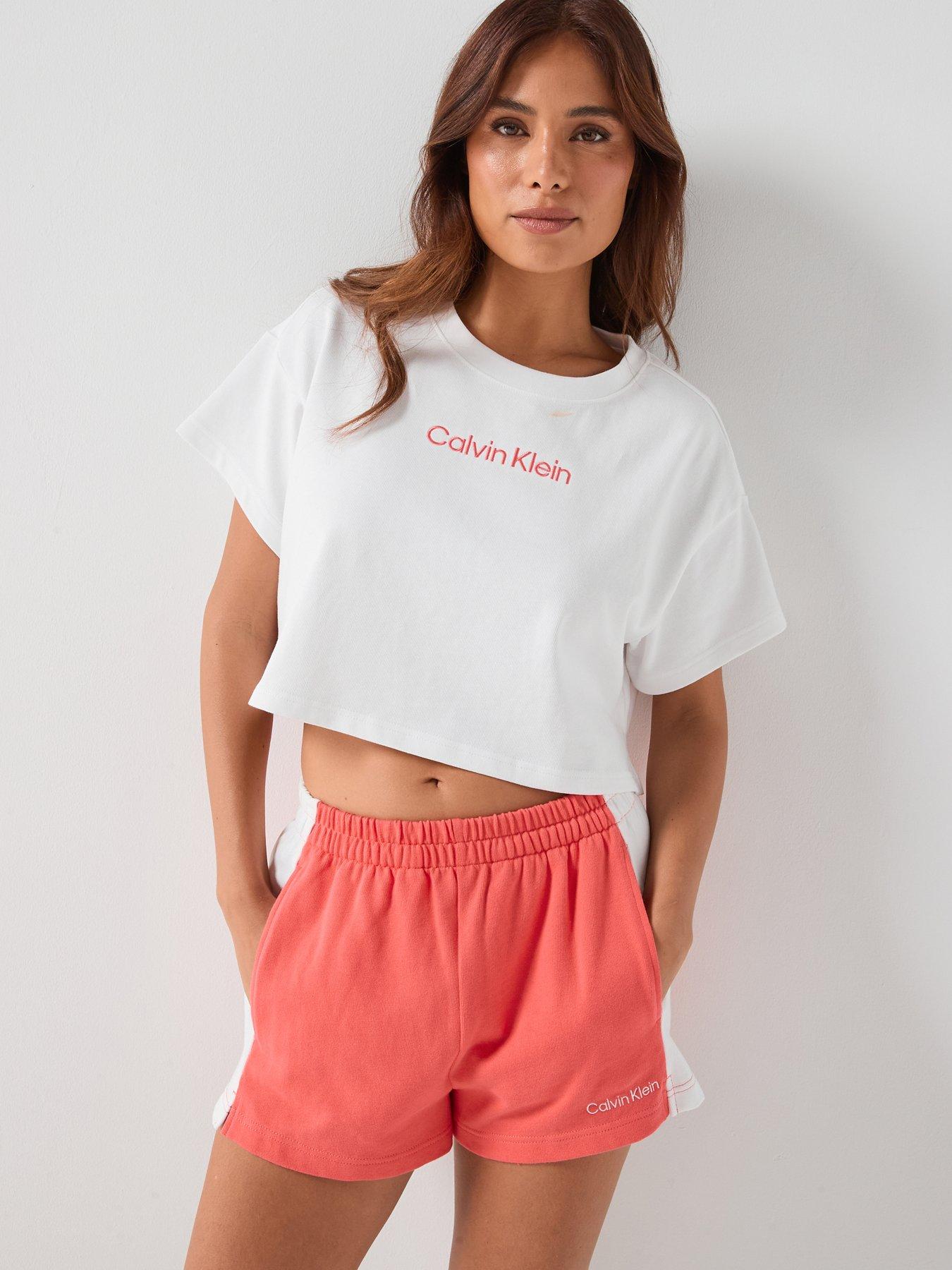 Calvin Klein Calvin Klein Cropped Tee - White