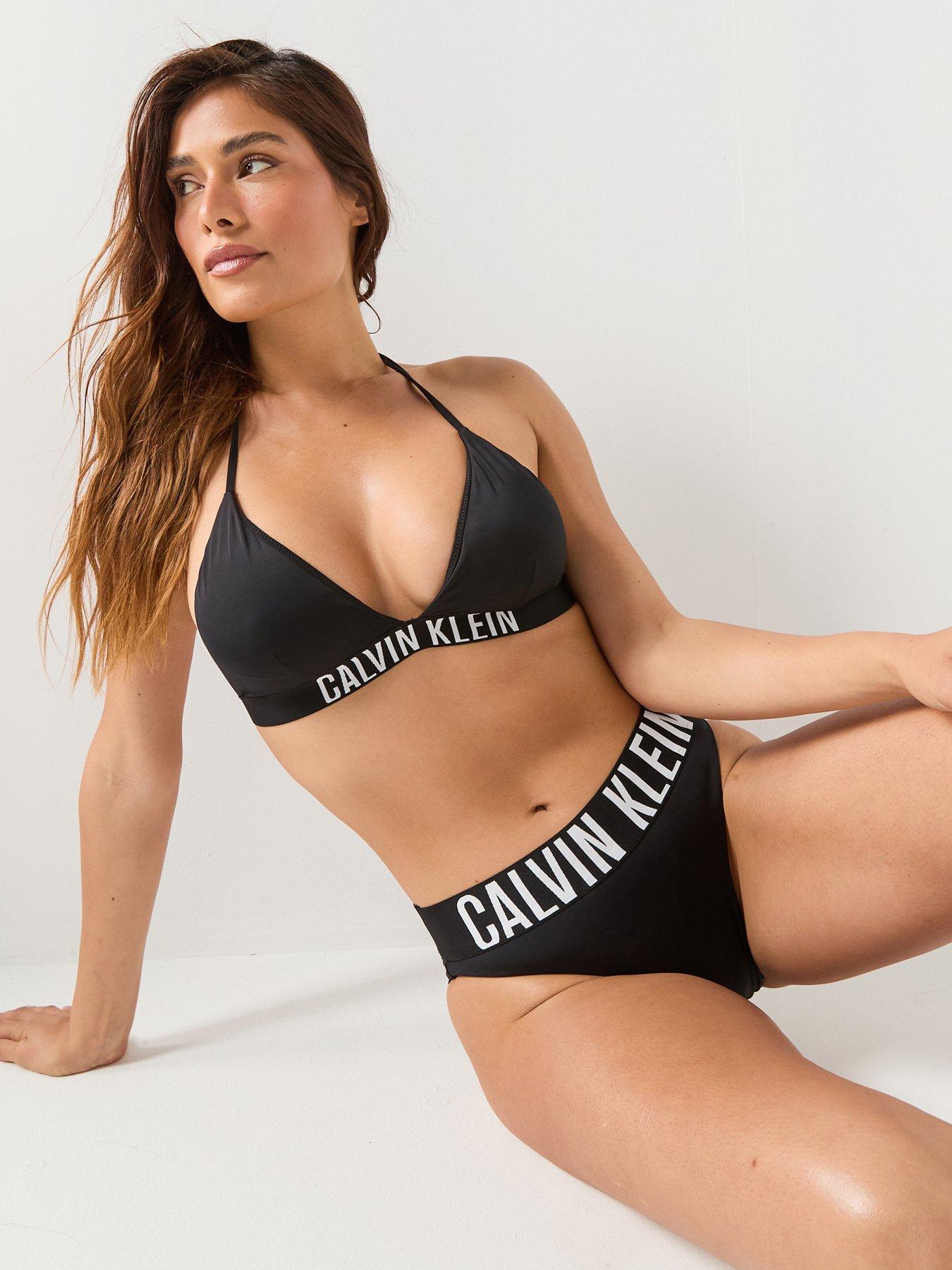 Image 1 of 5 of Calvin Klein Intense Power Bikini Bottoms - Black
