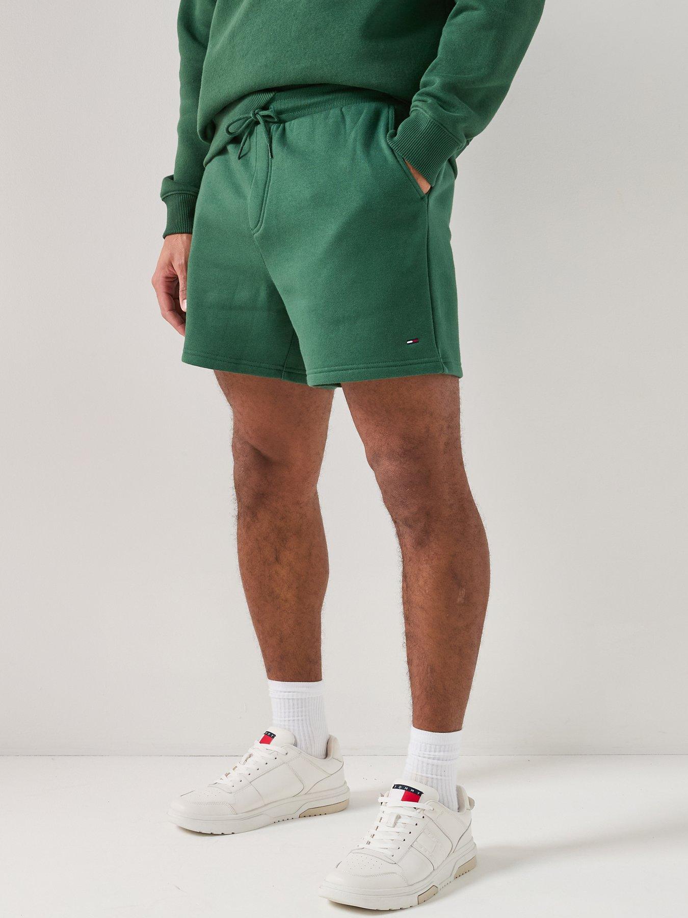 Image 1 of 5 of Tommy Jeans Flag Beach Sweat Shorts - Shadow Pine