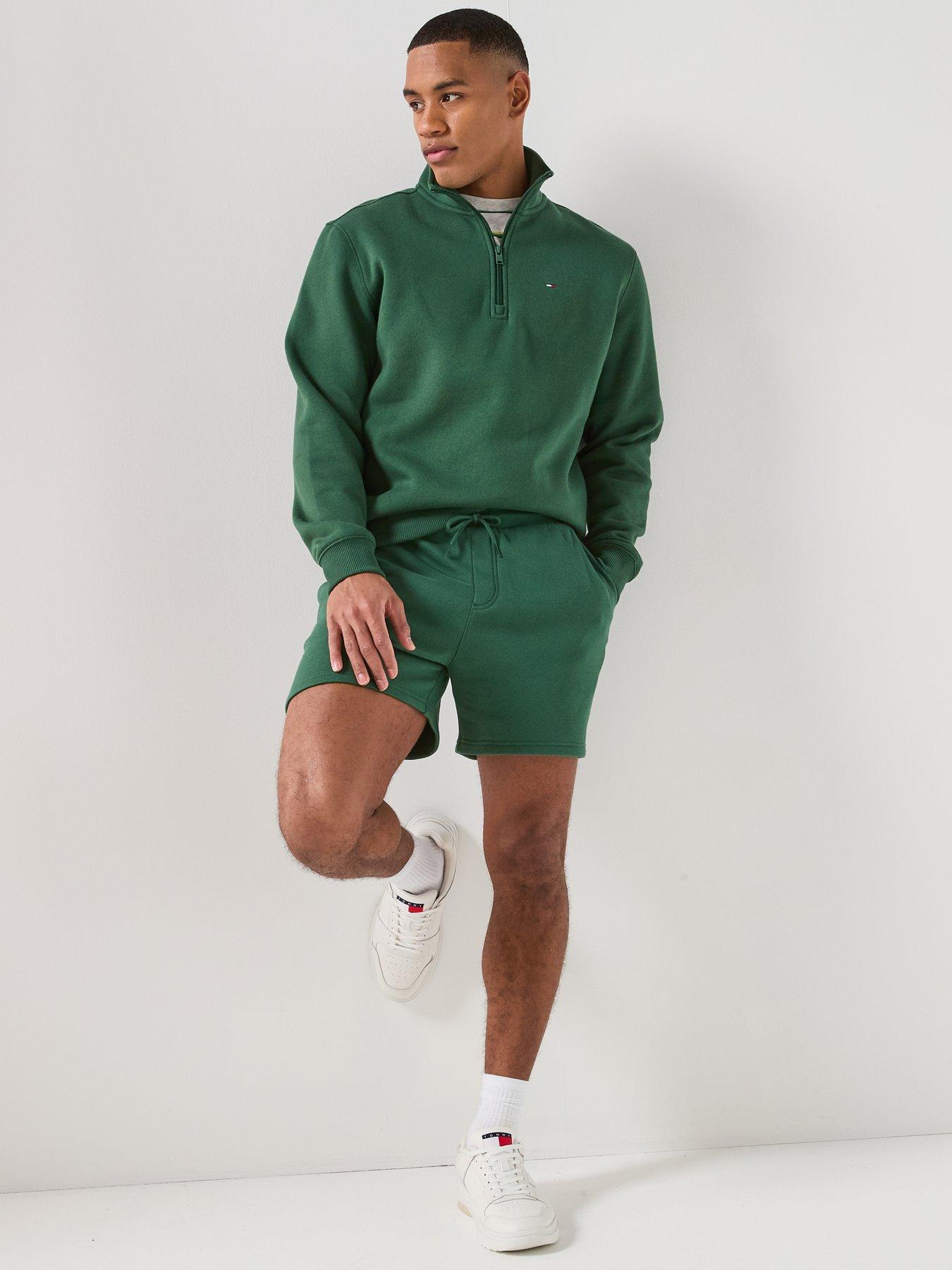 Image 4 of 5 of Tommy Jeans Flag Beach Sweat Shorts - Shadow Pine