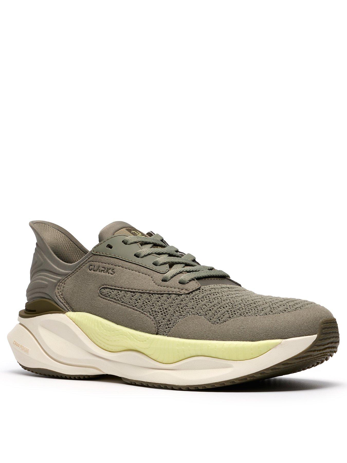 clarks-pace-trainers-sagestillFront