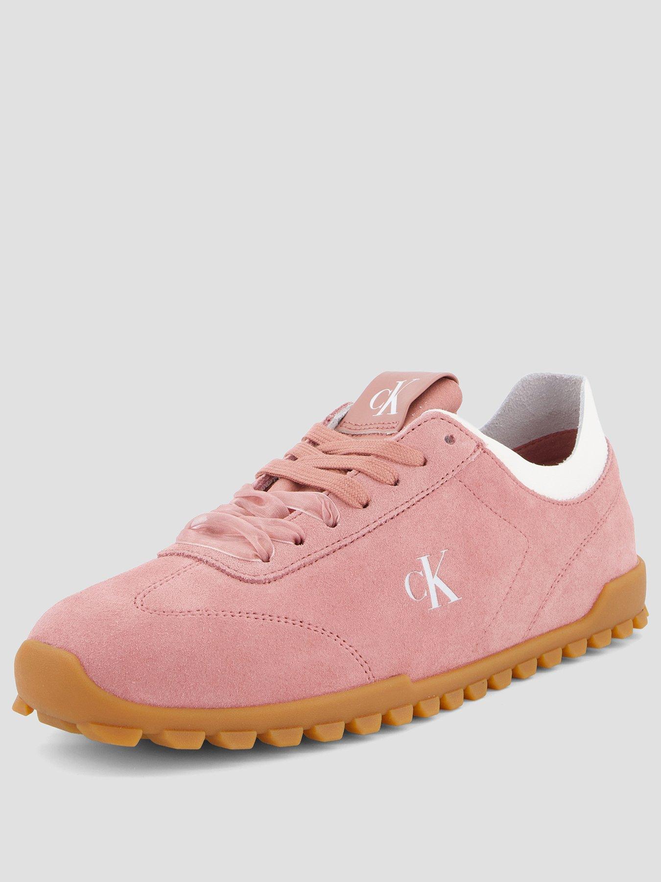 calvin-klein-suede-trainer-pinkstillFront