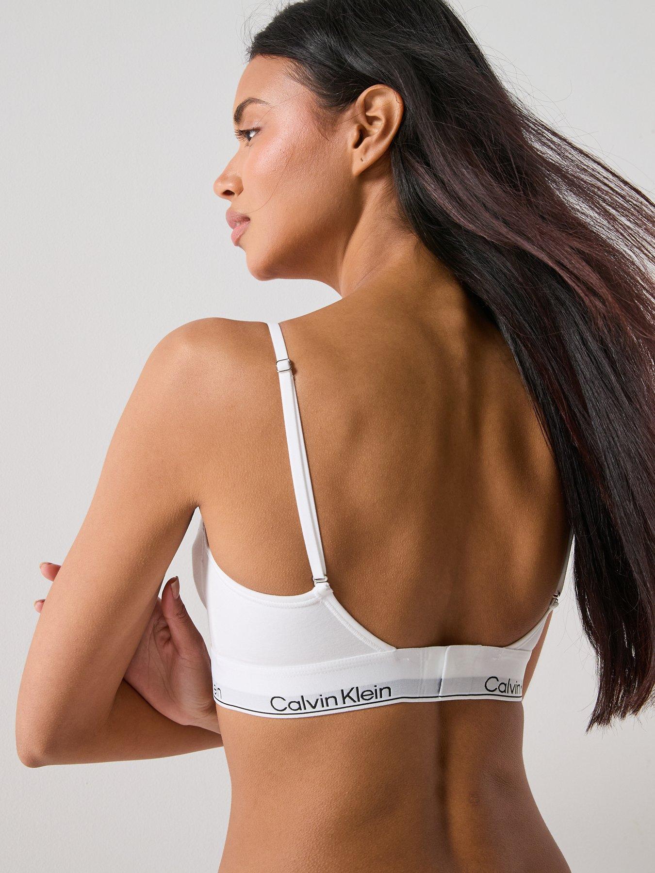 Image 2 of 6 of Calvin Klein Lightly Lined Balconette - White