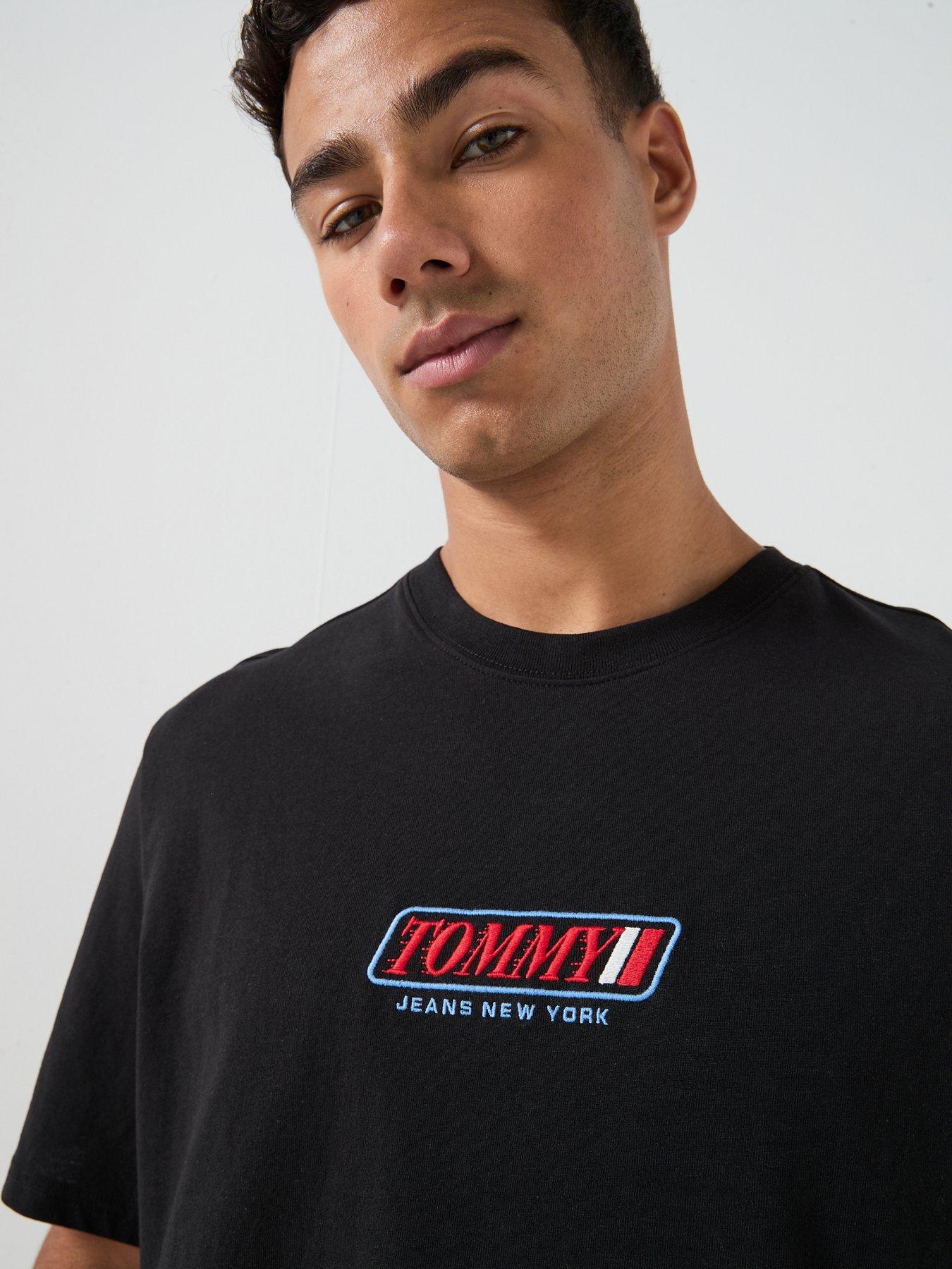 Image 4 of 5 of Tommy Jeans 90s Vintage LA T-Shirt - Black