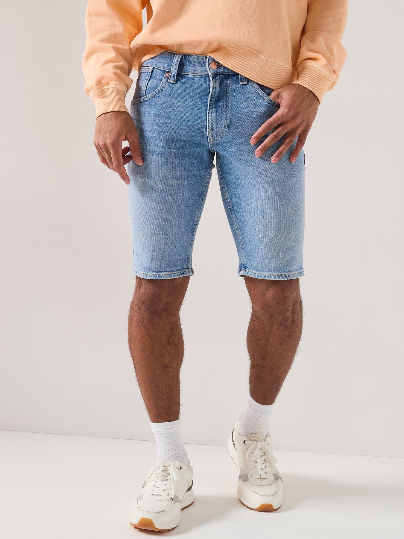 Image 1 of 5 of Tommy Jeans Ronnie Regular Fit Denim Shorts - Denim Medium
