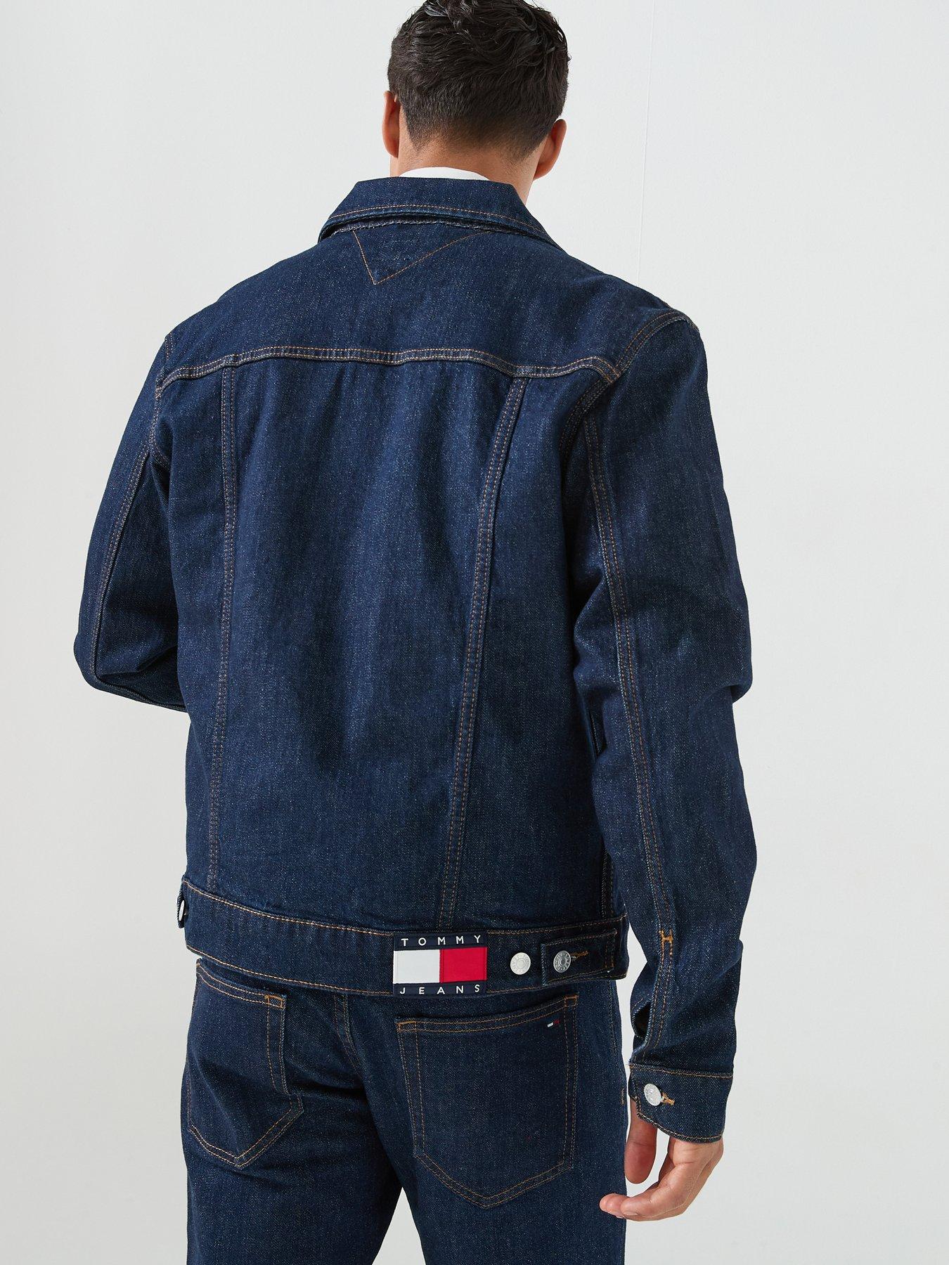 Image 2 of 6 of Tommy Jeans Ryan Regular Denim Trucker Jacket - Dark Blue