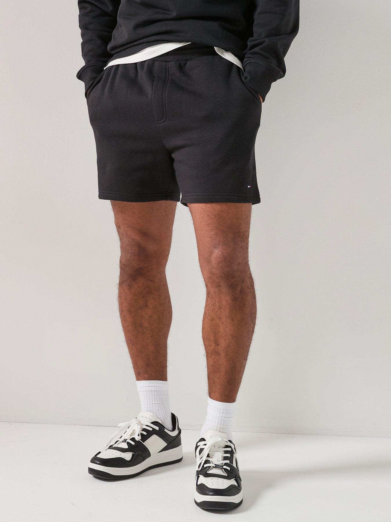 Image 1 of 6 of Tommy Jeans S Flag Beach Sweatshorts - Black