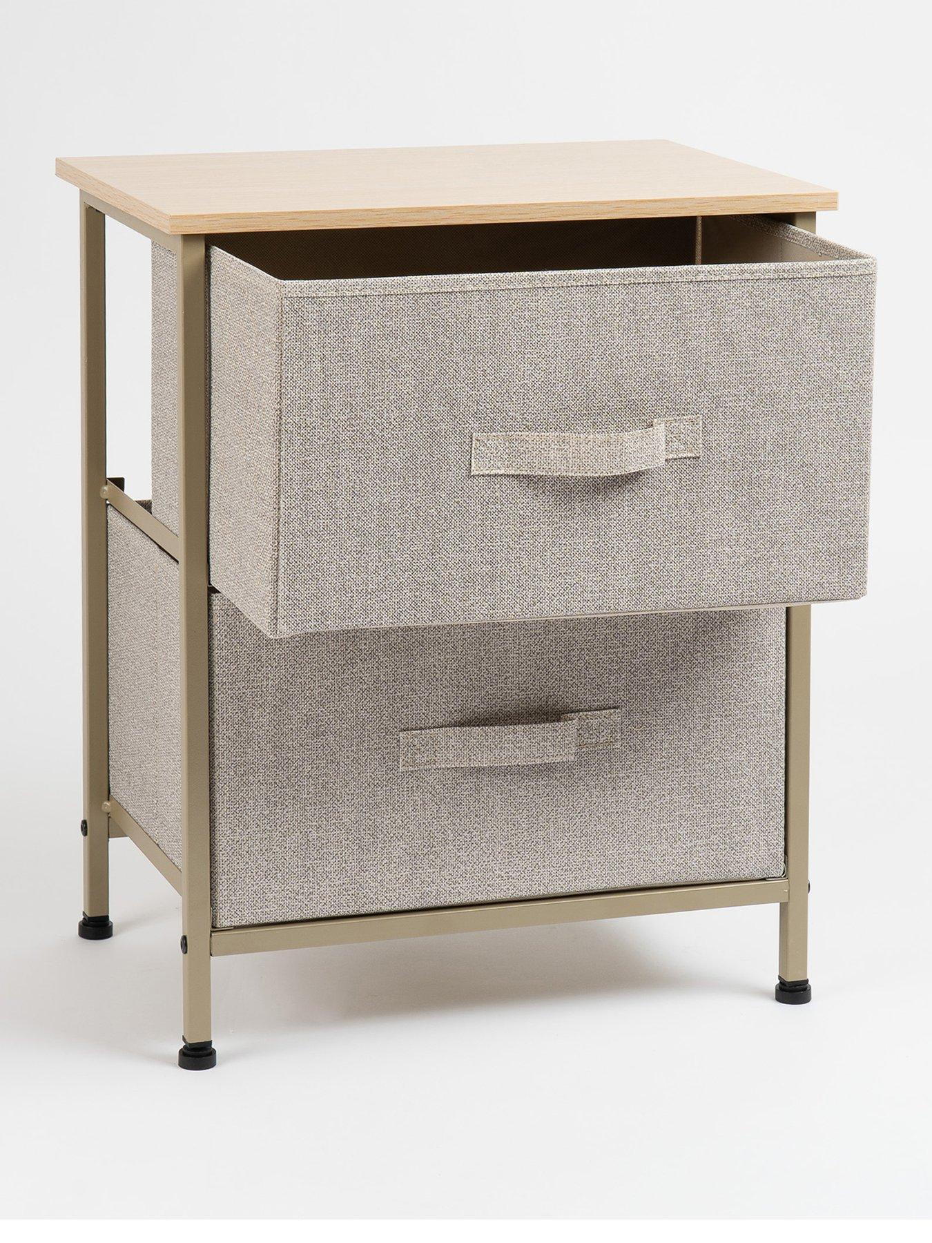 Image 2 of 4 of Scottish Everlastings Taylor Bedside Table With Fabric Drawers