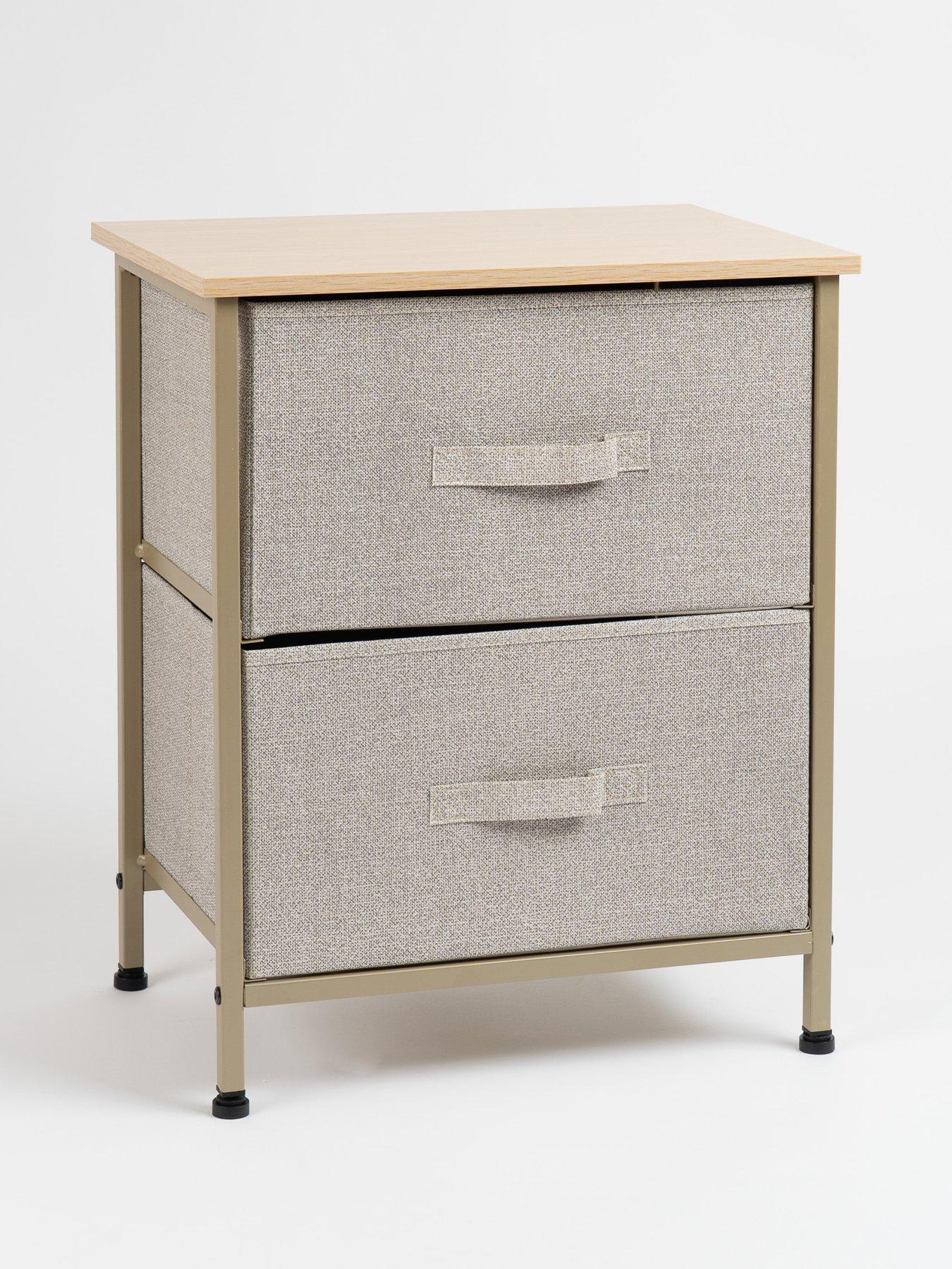 Image 3 of 4 of Scottish Everlastings Taylor Bedside Table With Fabric Drawers