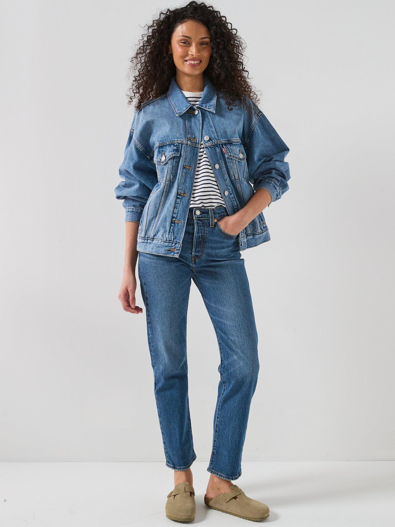 Image 3 of 6 of Levi's Wedgie Straight Jeans - Blue