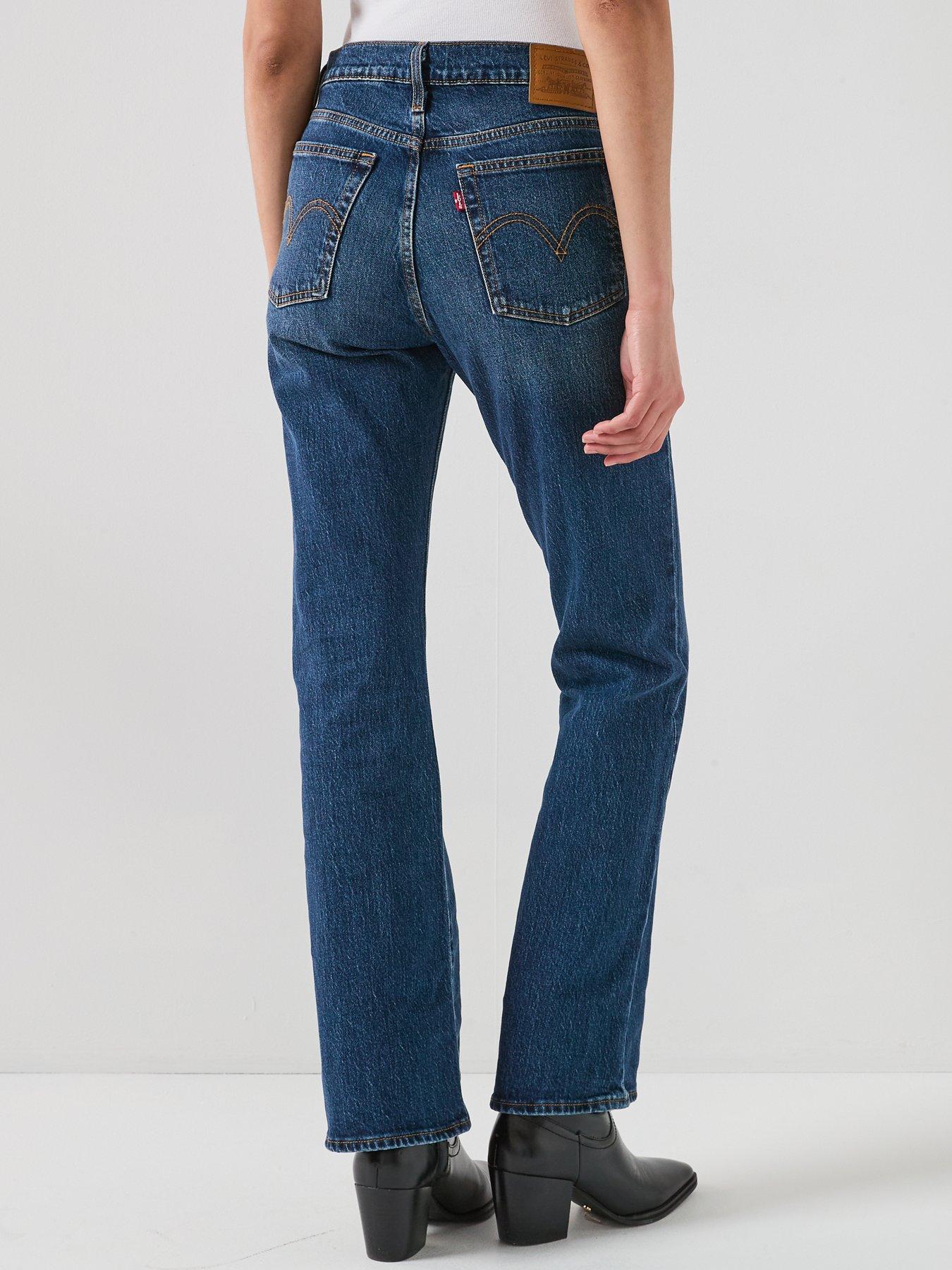 Image 2 of 6 of Levi's Wedgie Bootcut Jeans - Bold &amp; Beautiful Blue