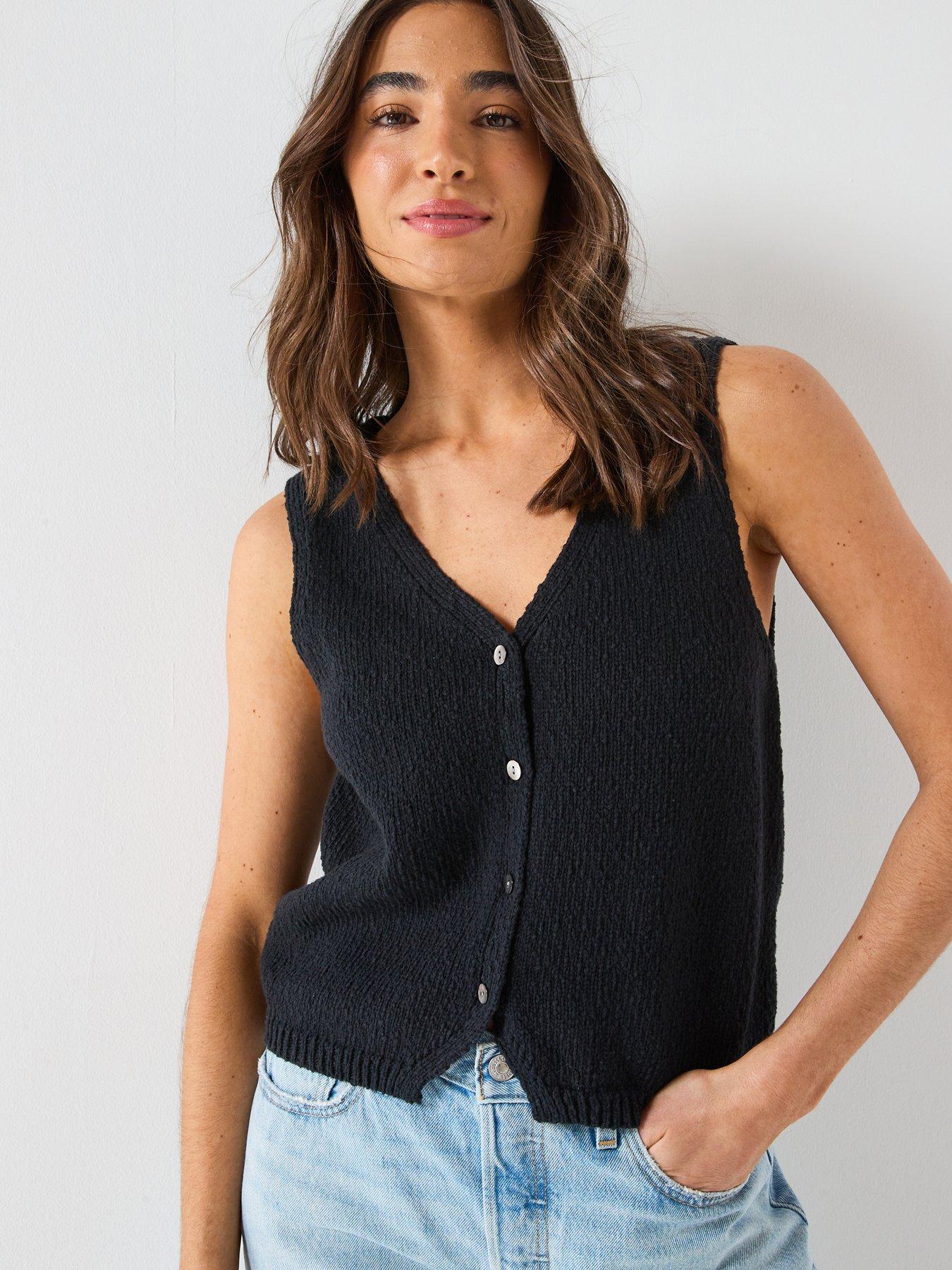 levis-helen-mini-boucle-vest-blackfront