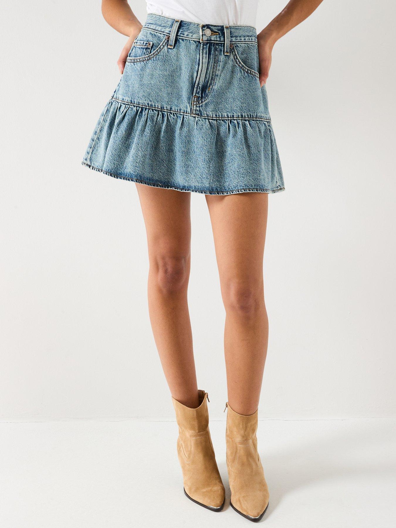 levis-flounce-mini-skirt-blue