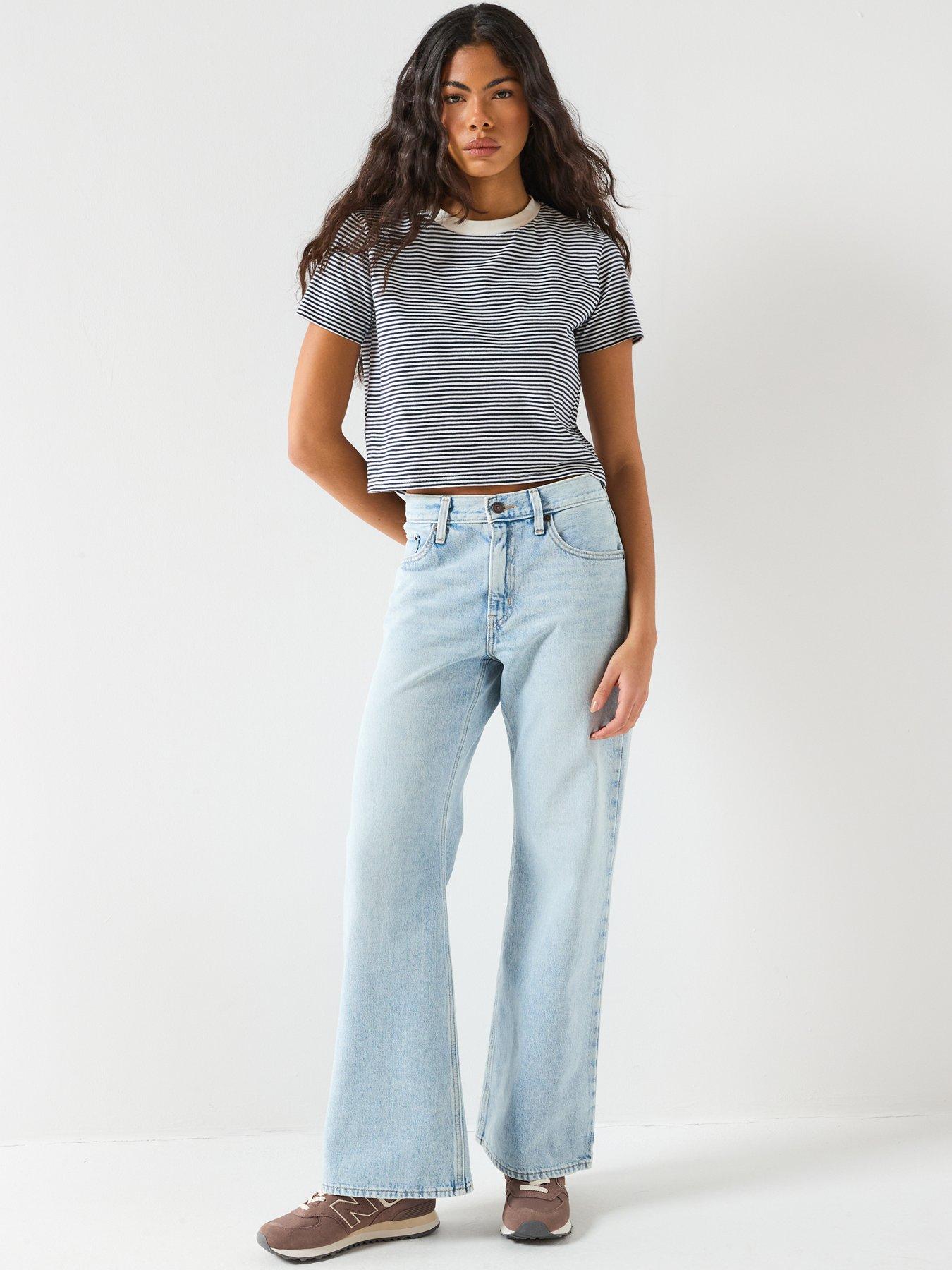 Image 3 of 6 of Levi's Middy Loose Boot Jeans - Blue