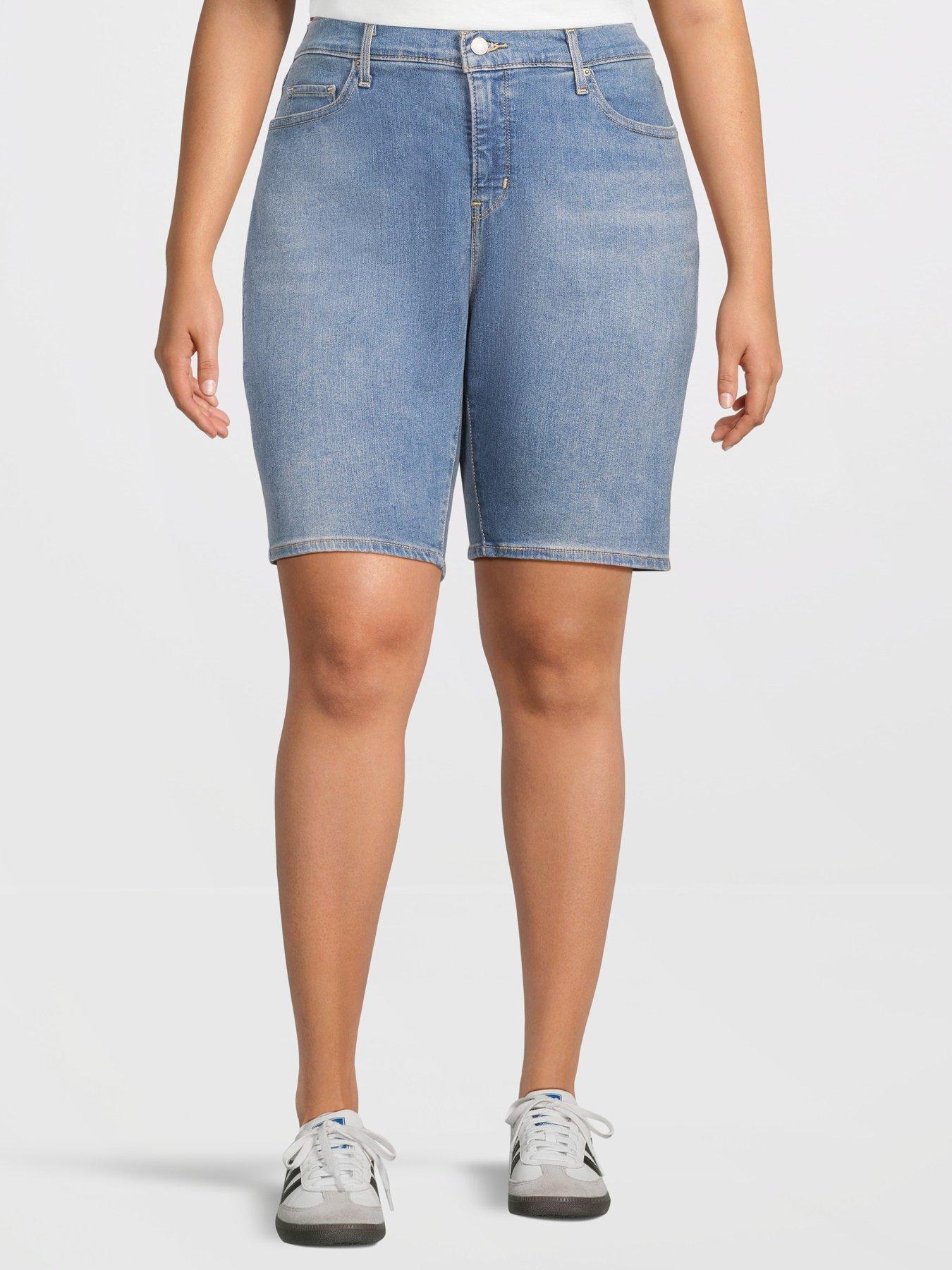 levis-pl-shaping-bermuda-jeans-shorts-bluefront