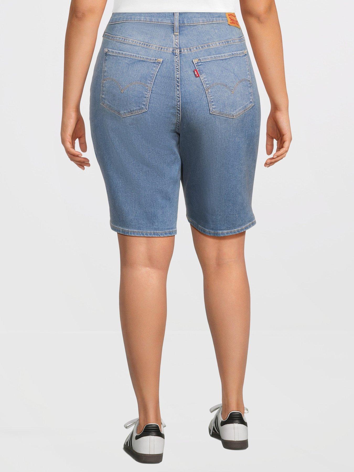 levis-pl-shaping-bermuda-jeans-shorts-bluestillFront