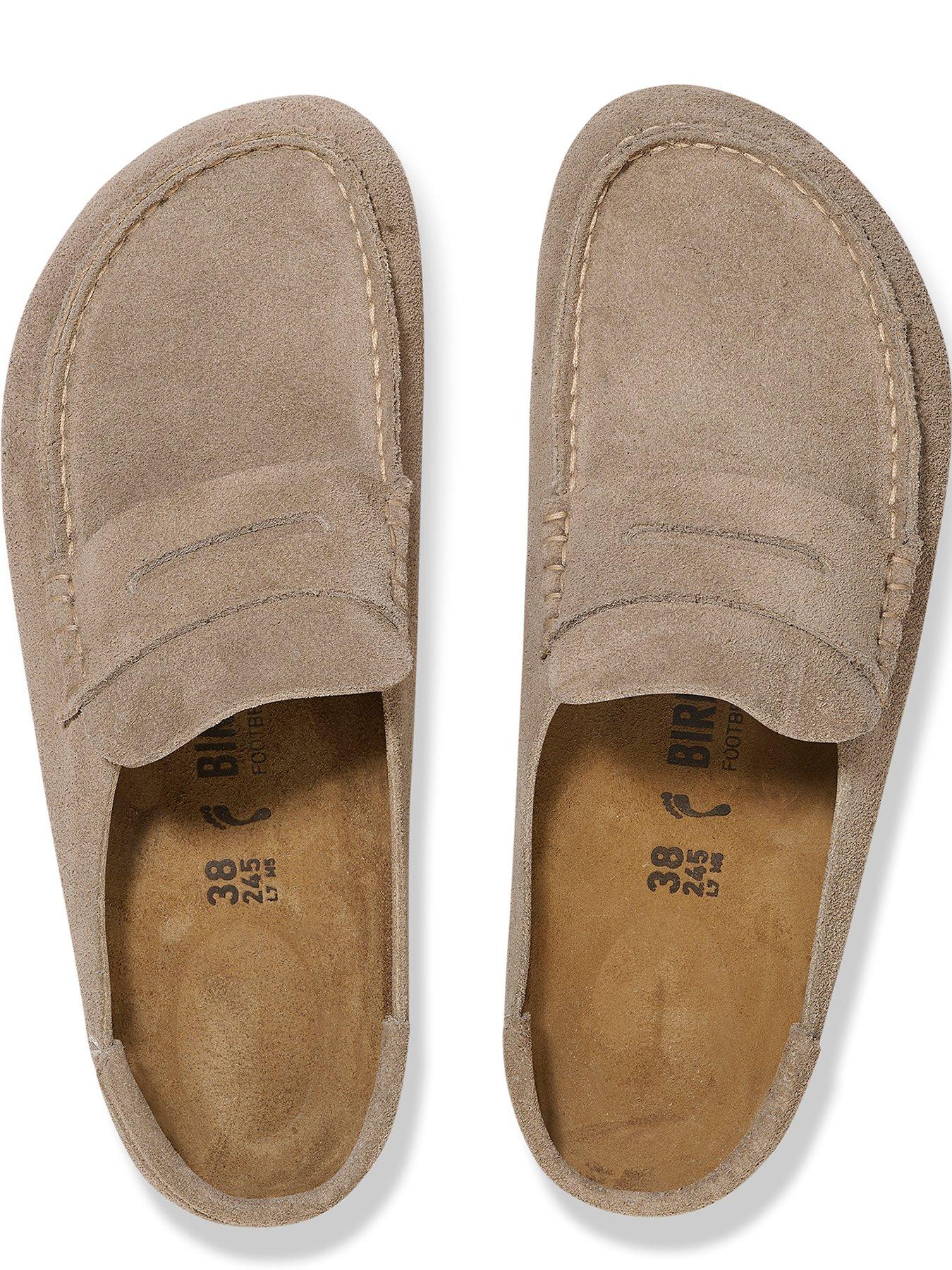 Image 3 of 5 of Birkenstock Mens Naples Wrapped Suede Leather Slip On Loafer - Taupe