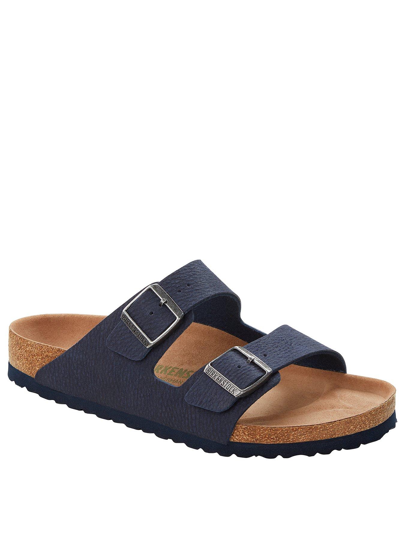Image 2 of 3 of Birkenstock Men's Arizona Suede Sandals - Blue