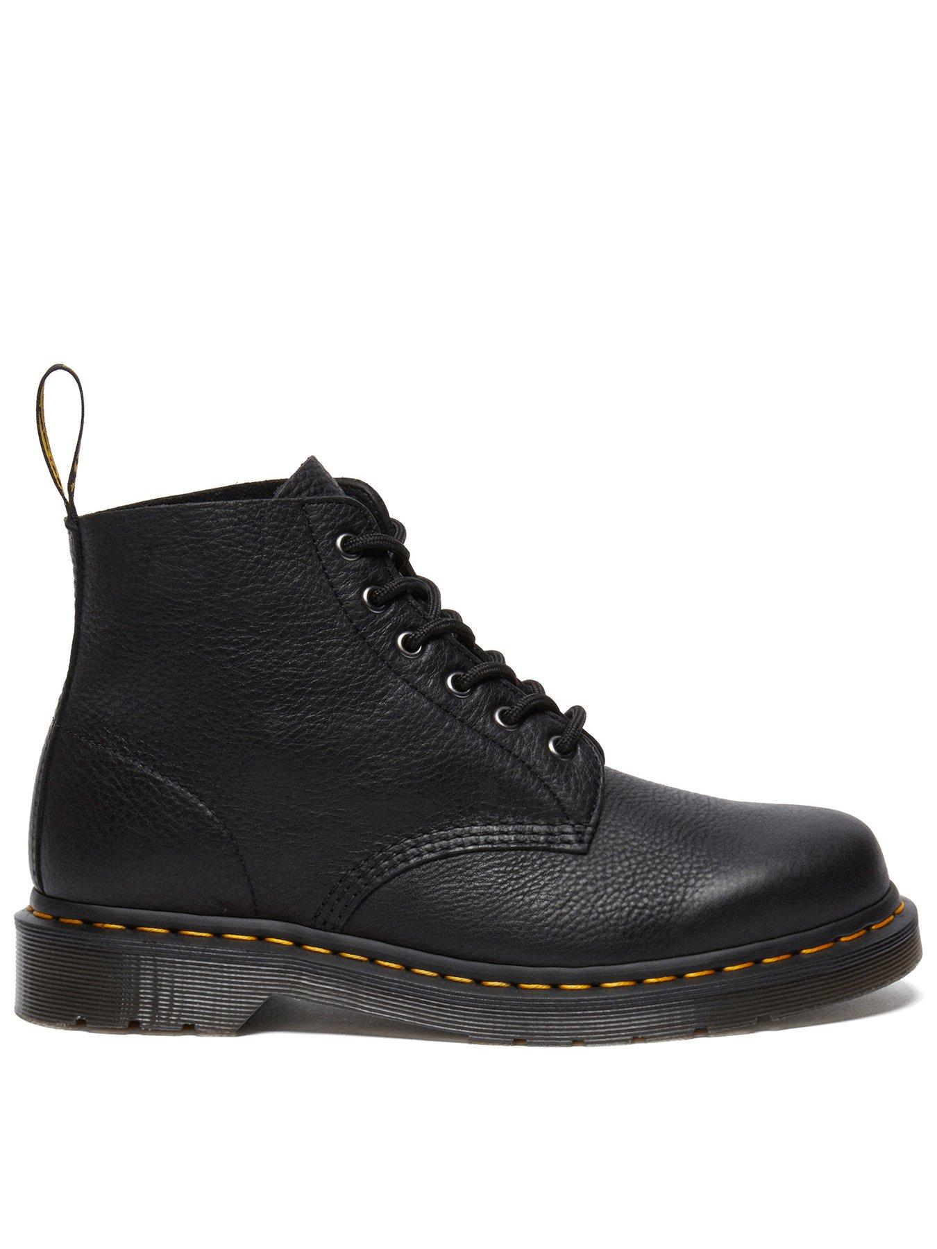 Image 1 of 7 of Dr Martens Dr 101 6 Eye Lace Up Boots - Black