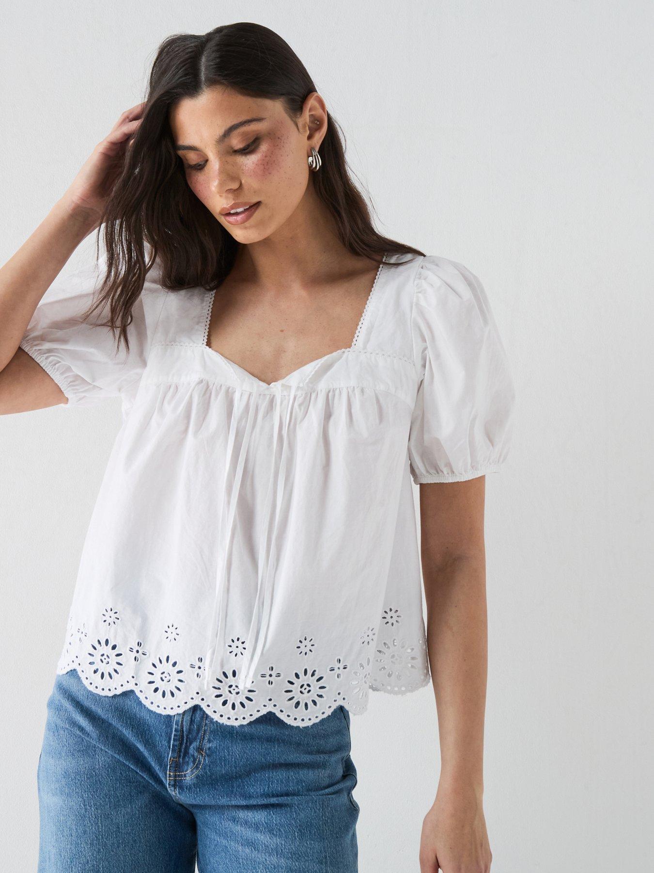 Levi's Darling Ss Cutwork Blouse