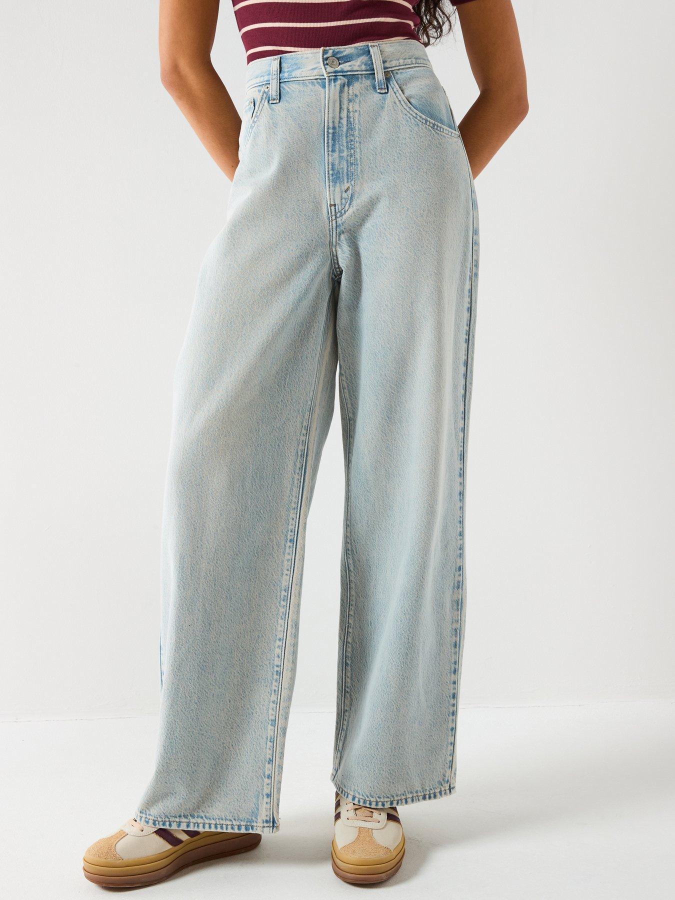 Image 1 of 6 of Levi's Cinch Baggy Denim Jeans - Blue