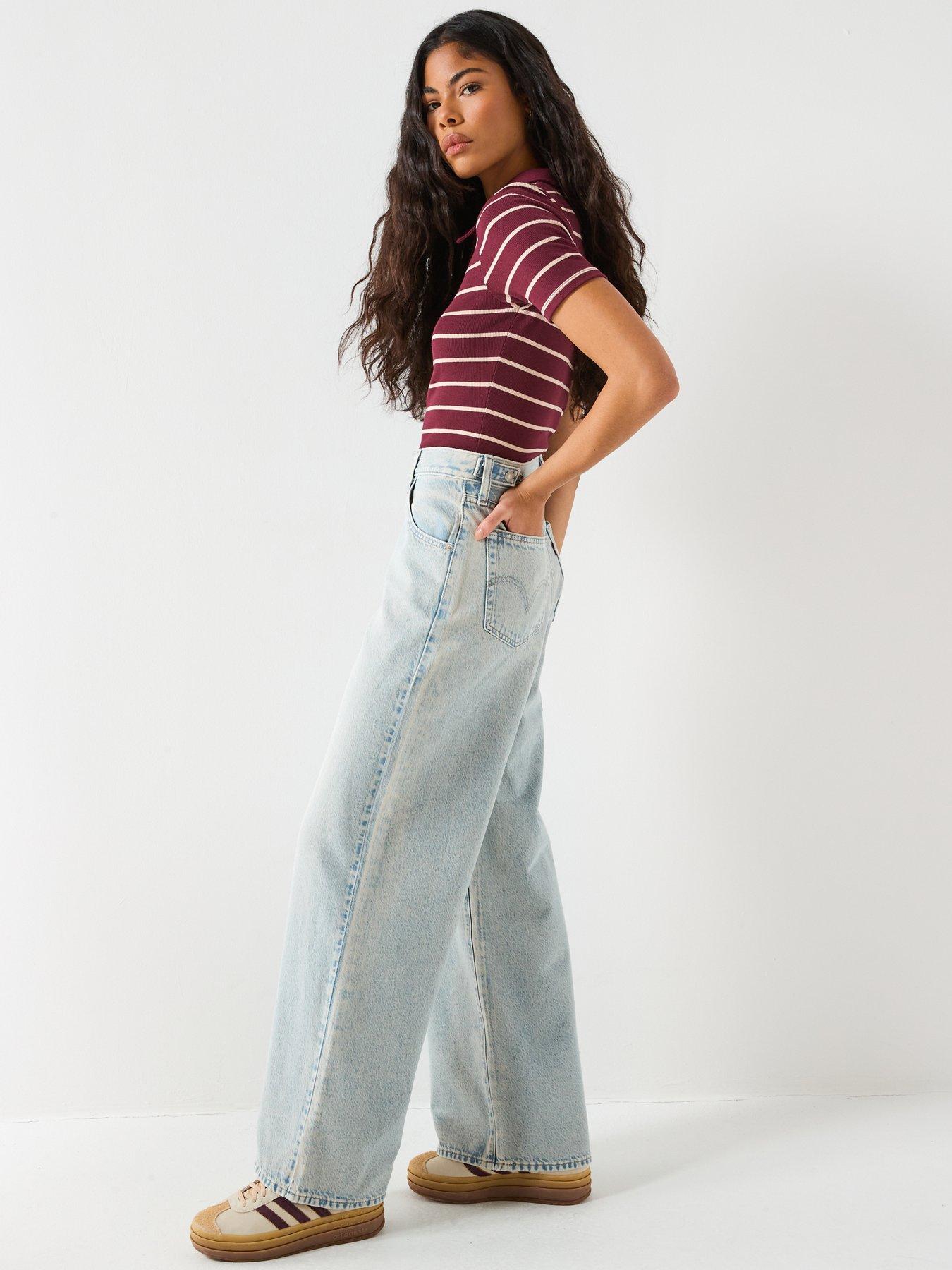 Image 6 of 6 of Levi's Cinch Baggy Denim Jeans - Blue