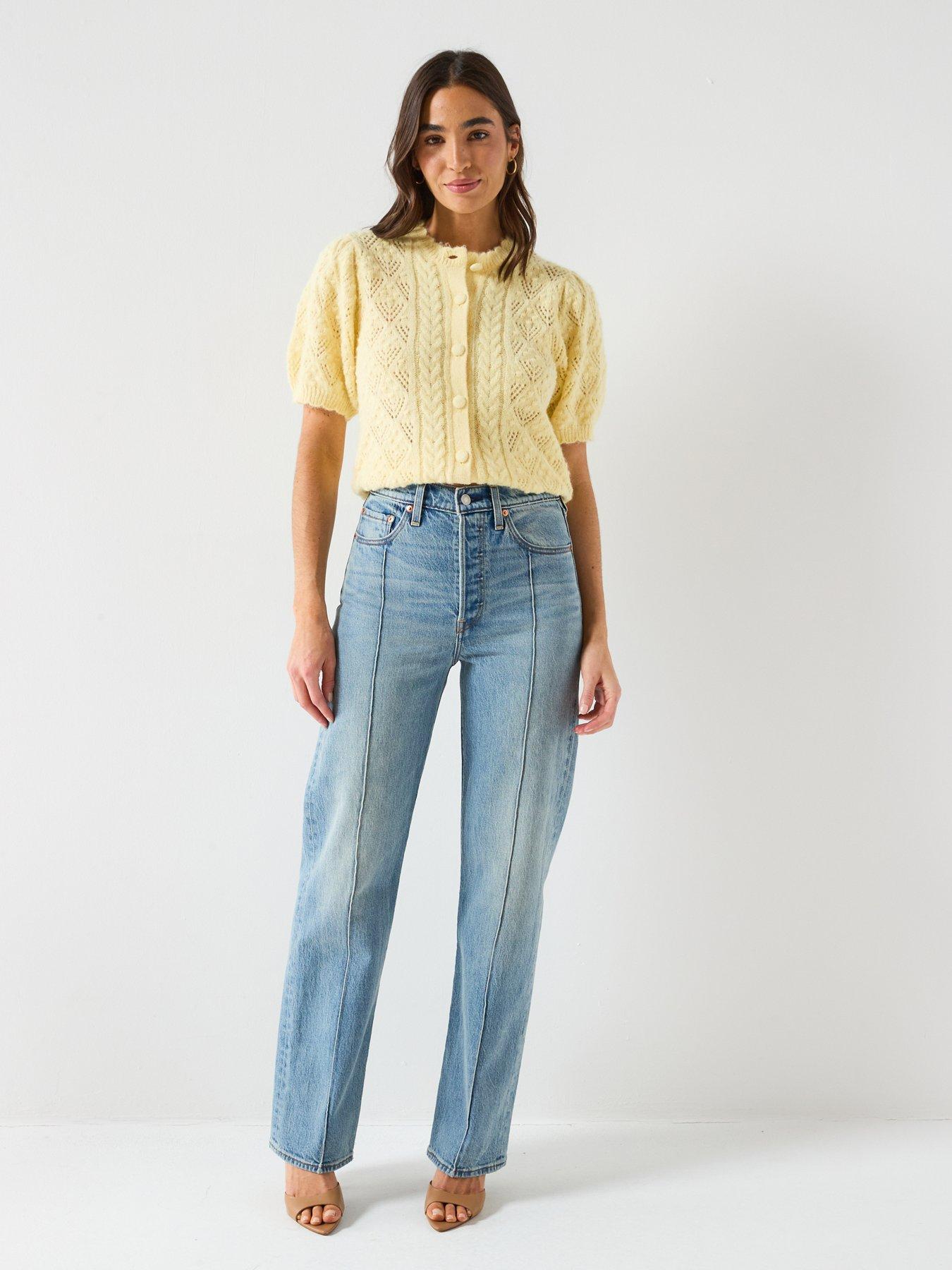 Image 6 of 6 of Levi's Ribcage Full Length Jeans - Blue