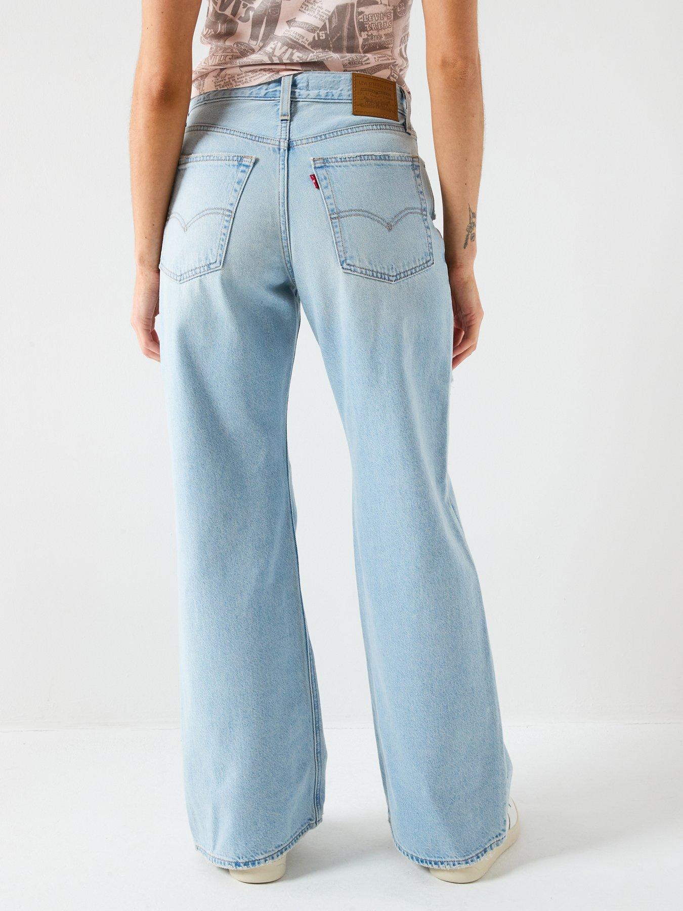levis-loose-boot-cut-distressed-jeans-bluestillFront