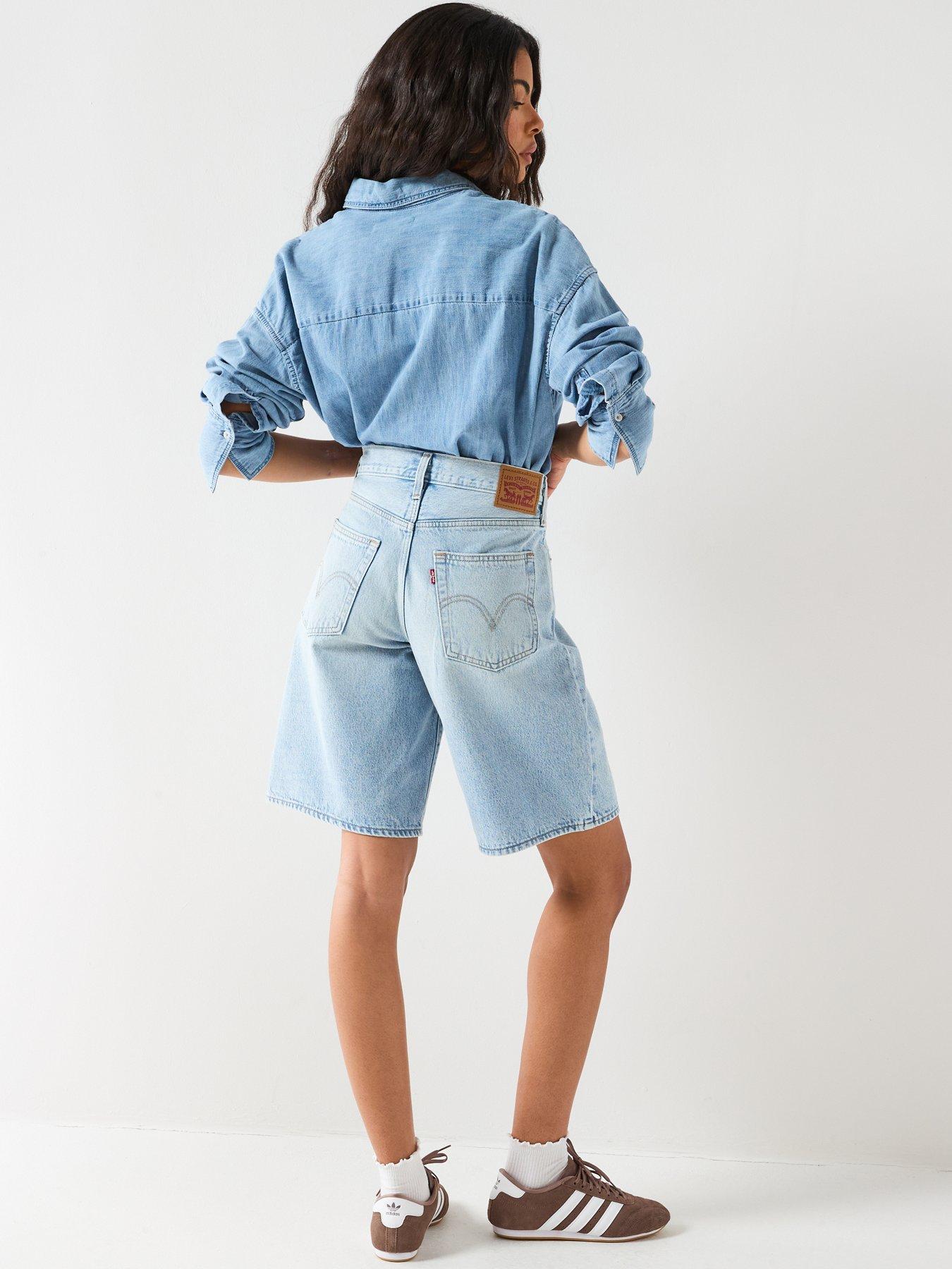 Image 2 of 6 of Levi's Middy Jort - Blue