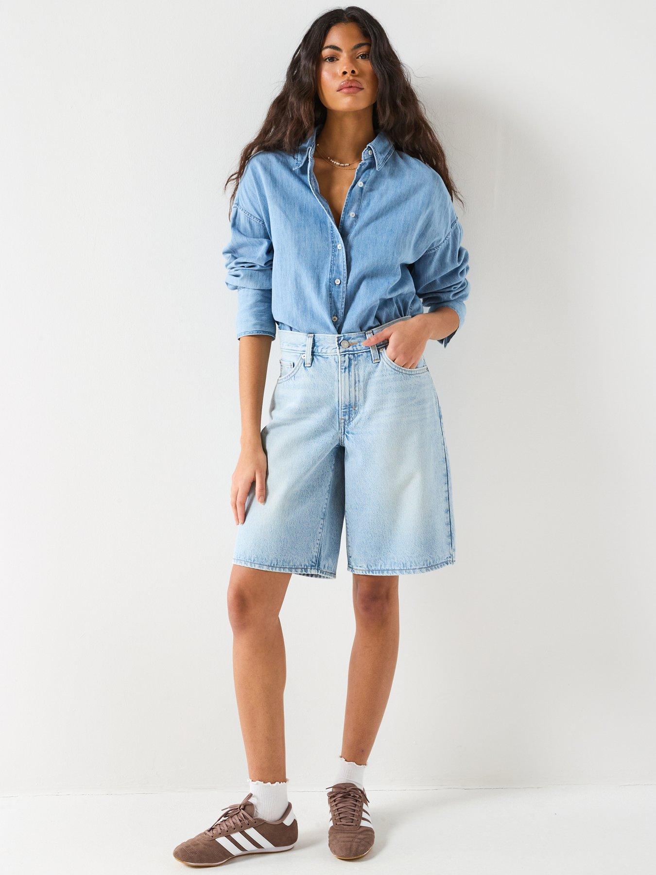 Image 3 of 6 of Levi's Middy Jort - Blue