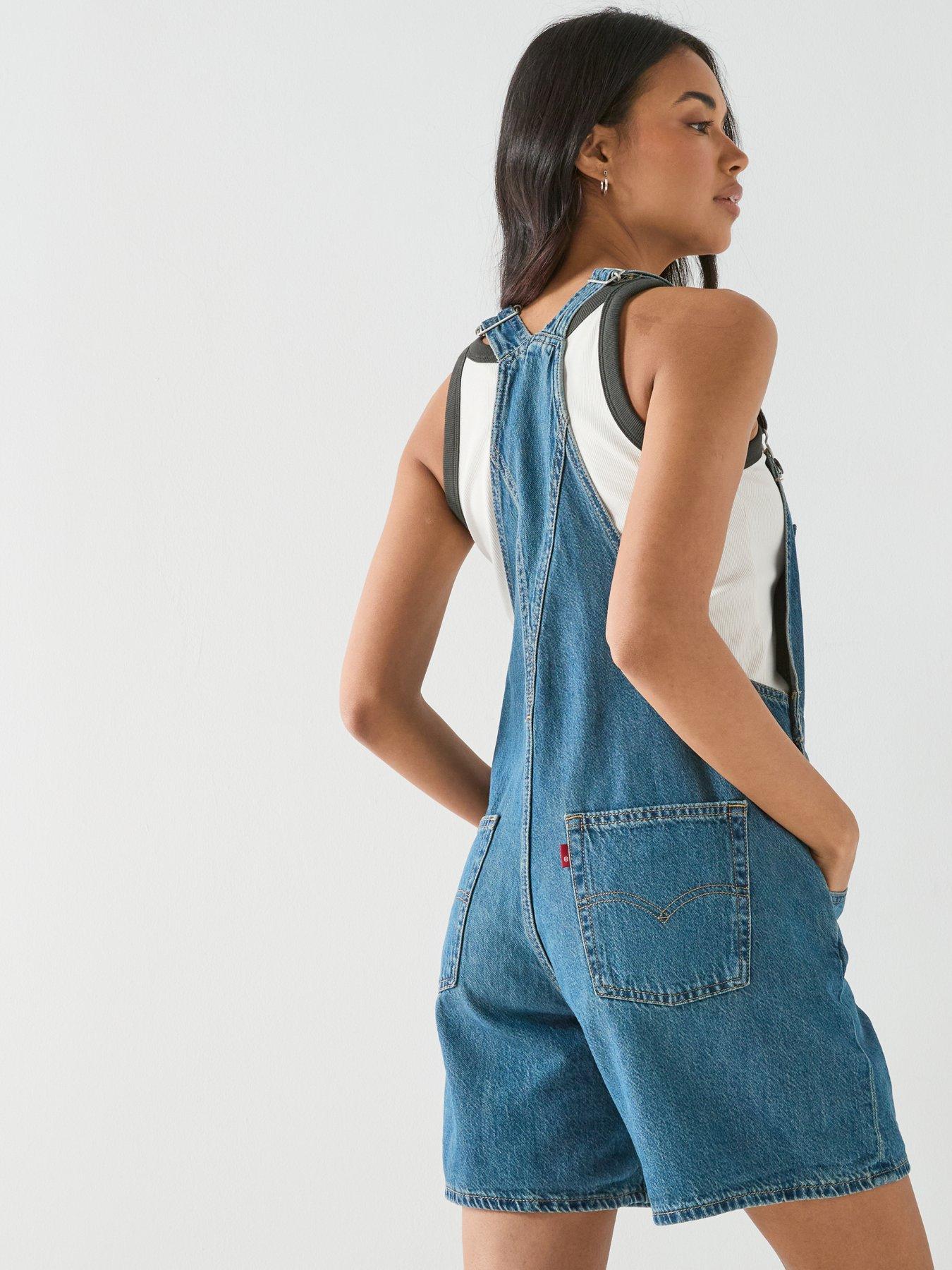 Image 2 of 6 of Levi's Vintage Denim Shortall - Blue
