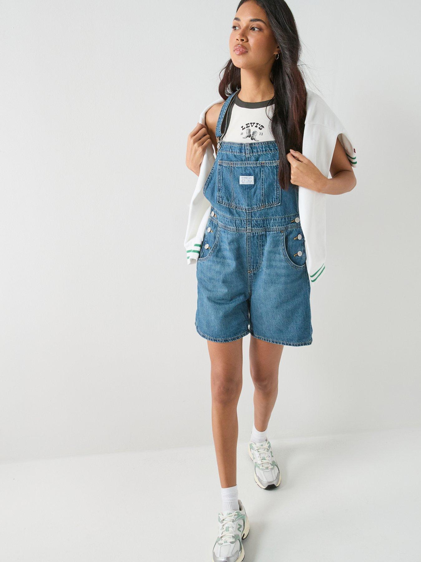 Image 6 of 6 of Levi's Vintage Denim Shortall - Blue