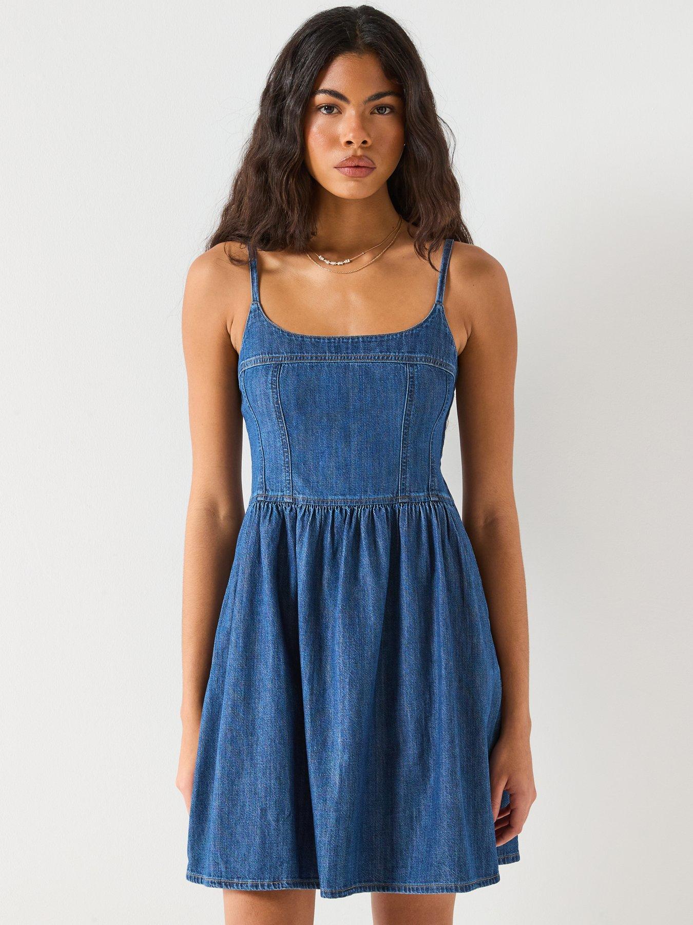 Image 1 of 6 of Levi's Jadine Denim Dress