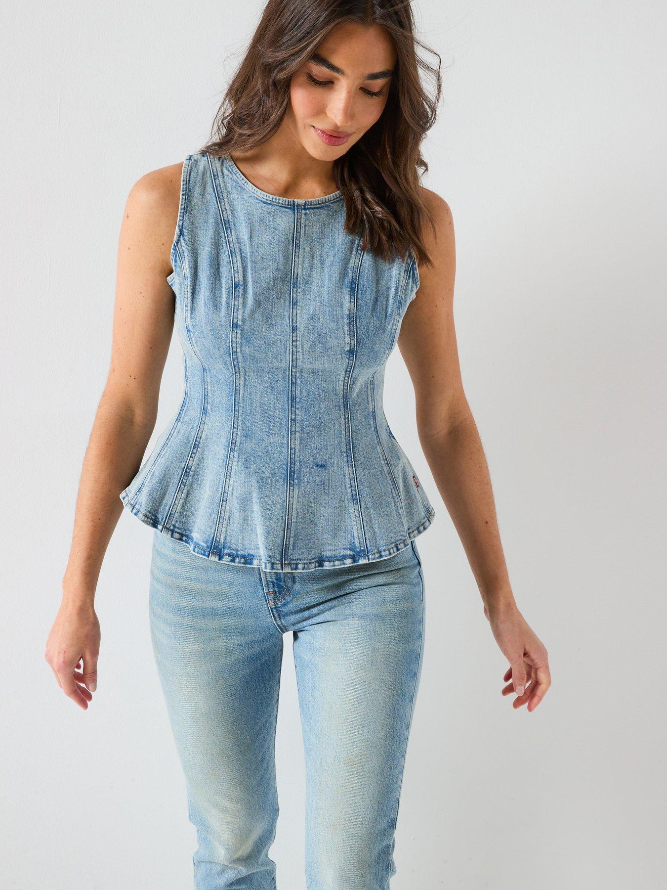 levis-leighton-peplum-top-bluefront