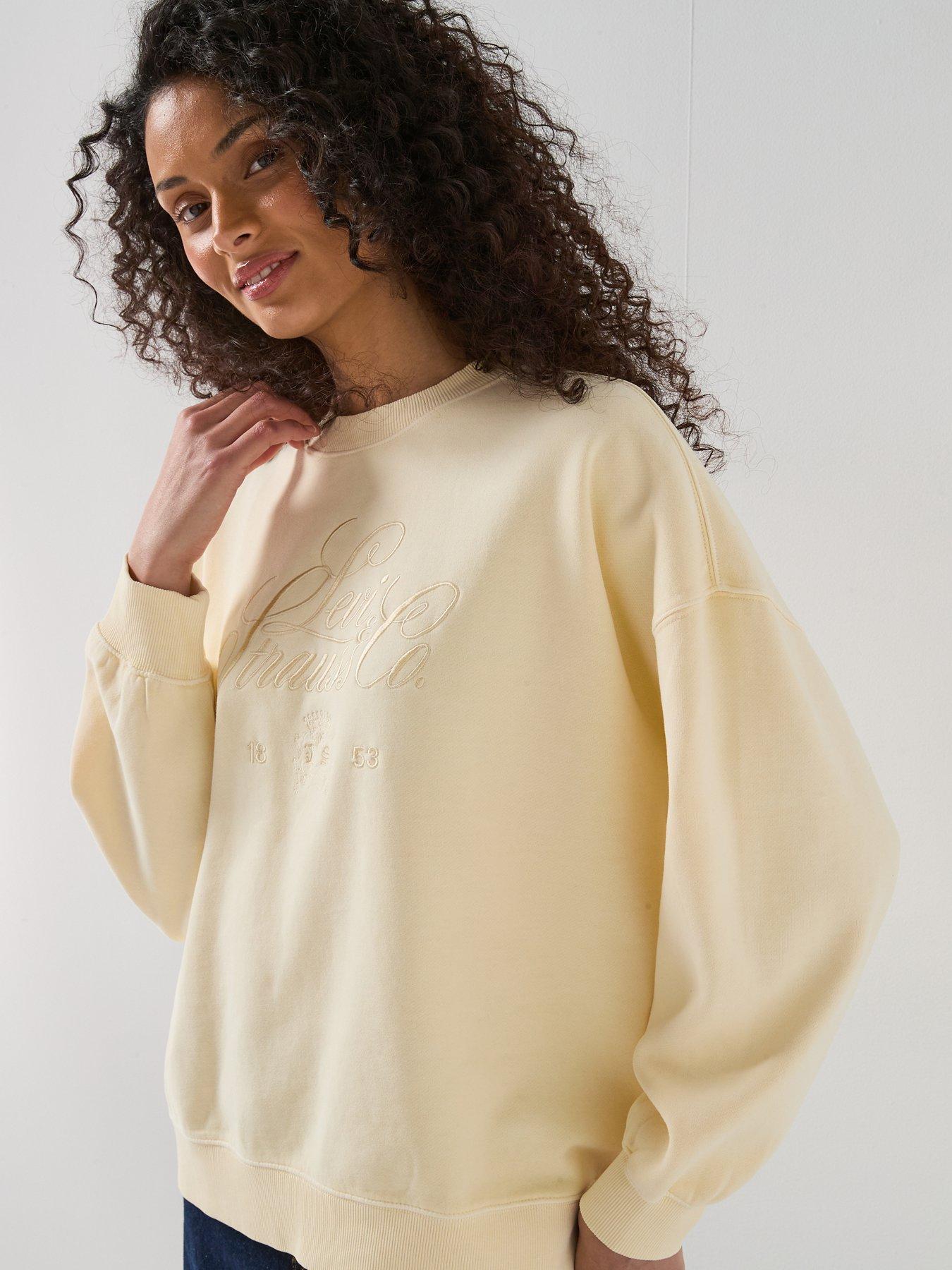 Image 6 of 6 of Levi's Graphic Vintage Oversized Crewneck Sweatshirt - Royale Fancy Script Rutabaga - Orange