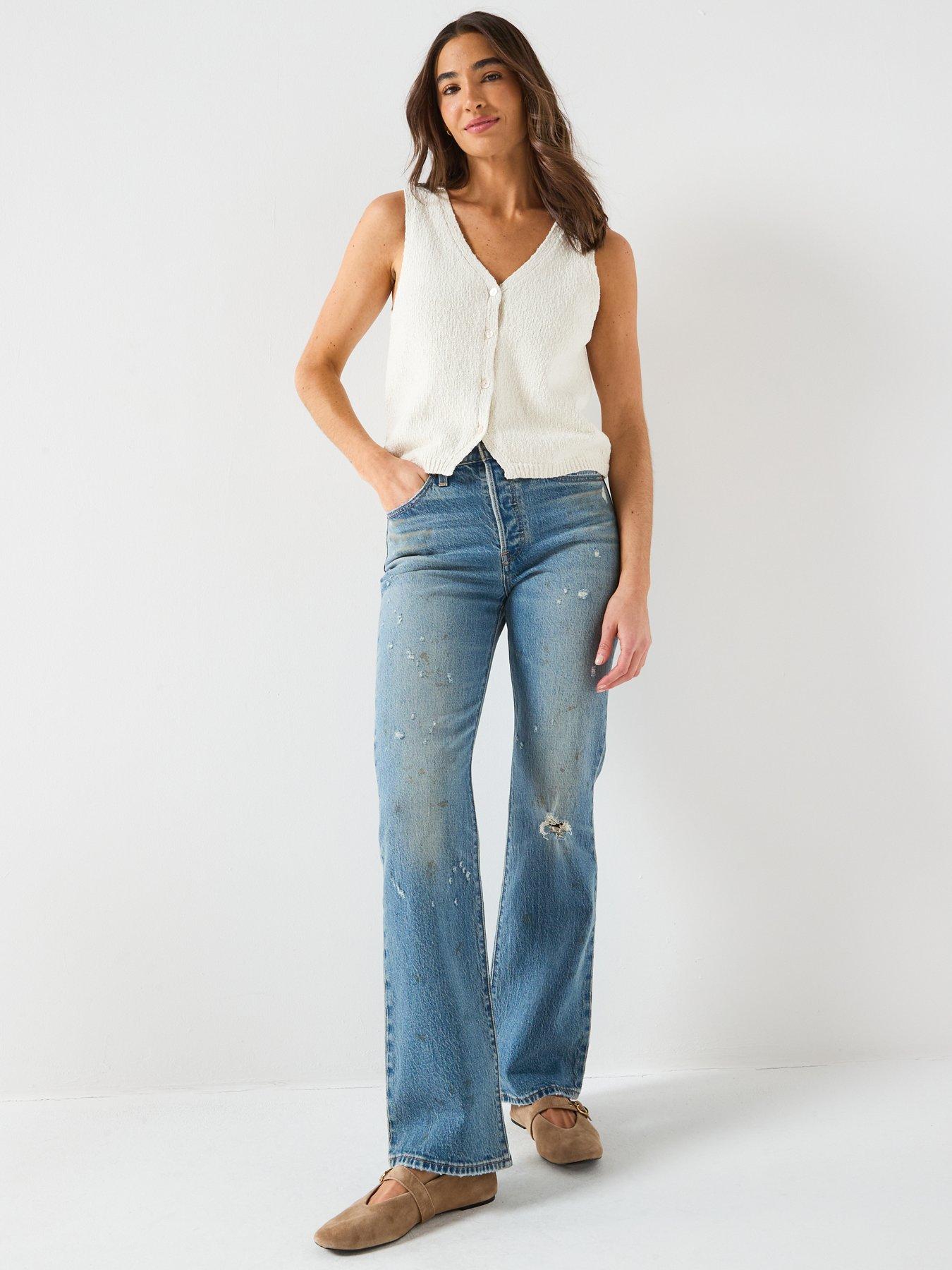 levis-wedgie-bootcut-jeans-bluedetail